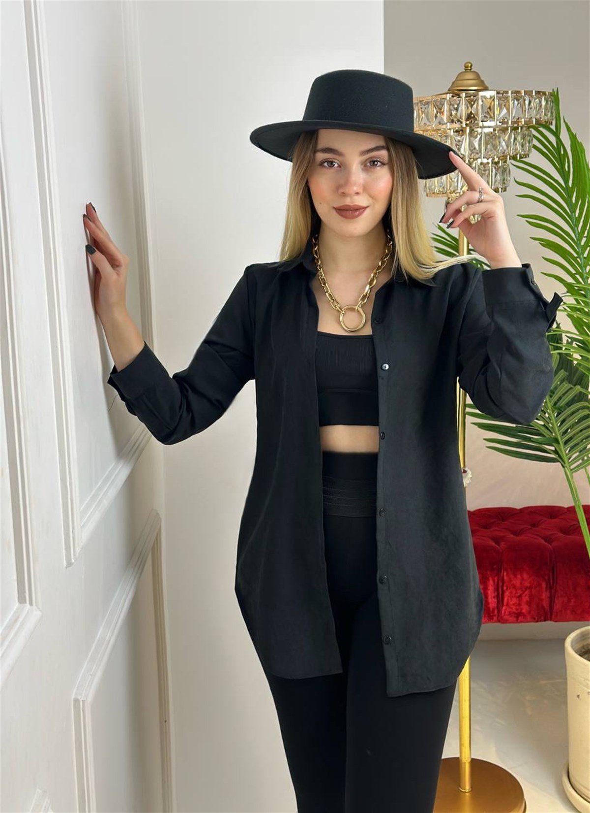 3986 Siyah gömlekdef45ty54y5