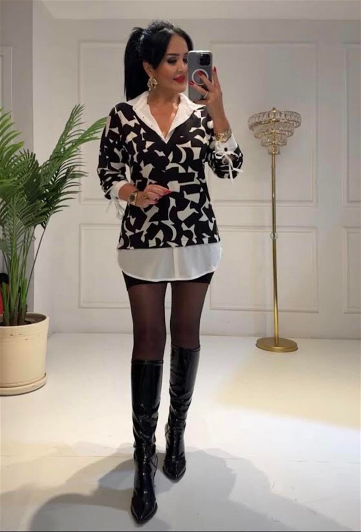 4003   Gömlek  yaka şekilli  tunikFVGFGFGD