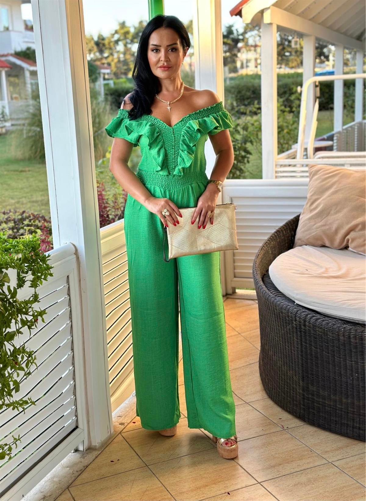 4041 Yeşil  tulumhyshsywsyw