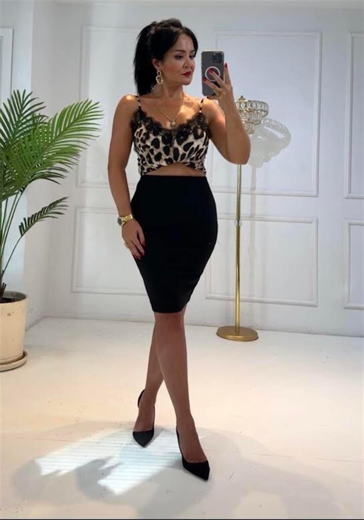 4251 Midi siyah etekhyshsywsyw