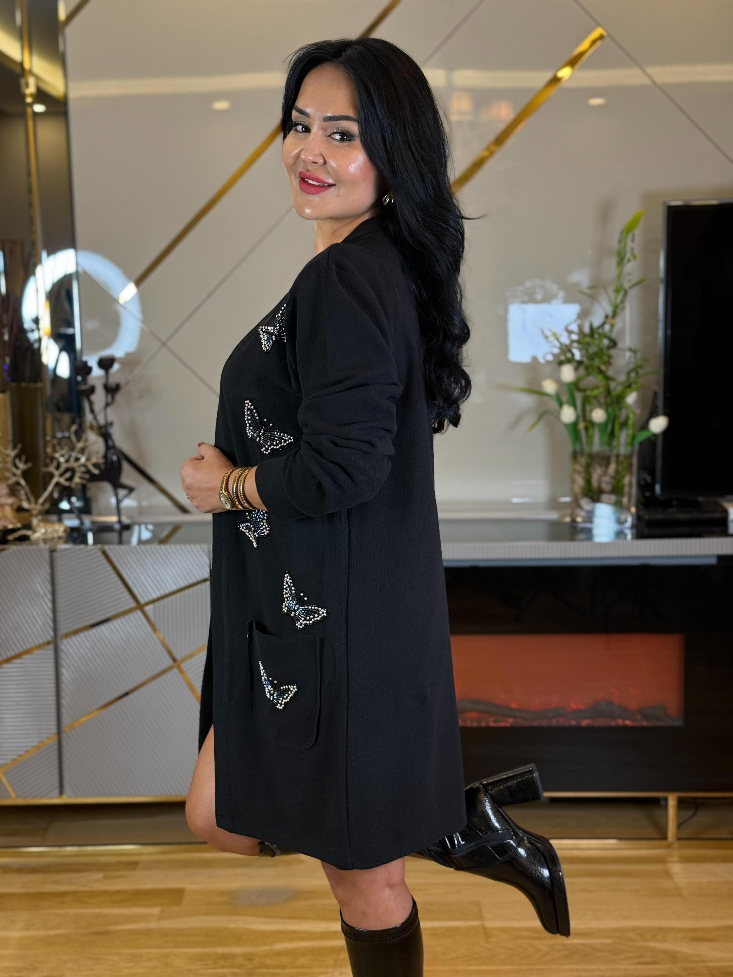 4282 Kelebek Detaylı  Hırka4282