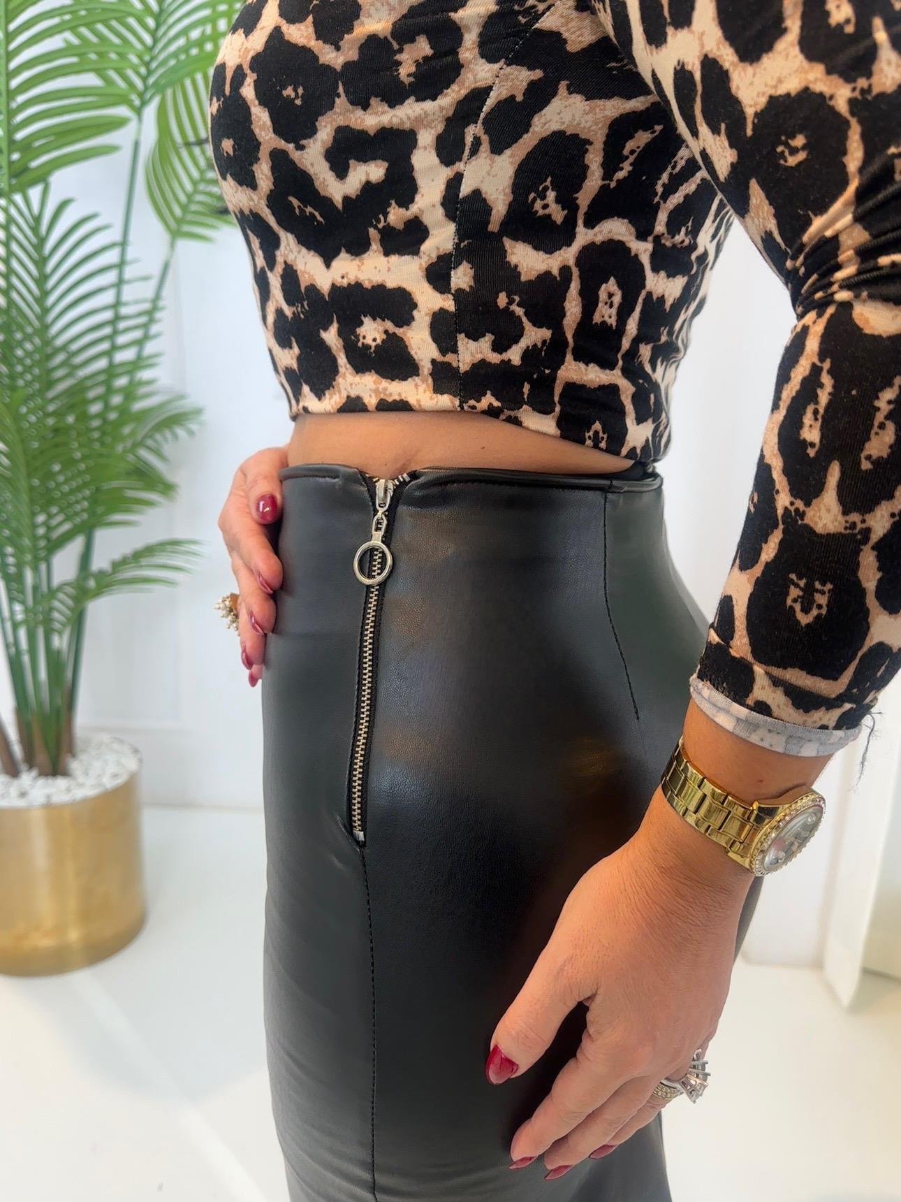 4601 Deri kalem etek4601