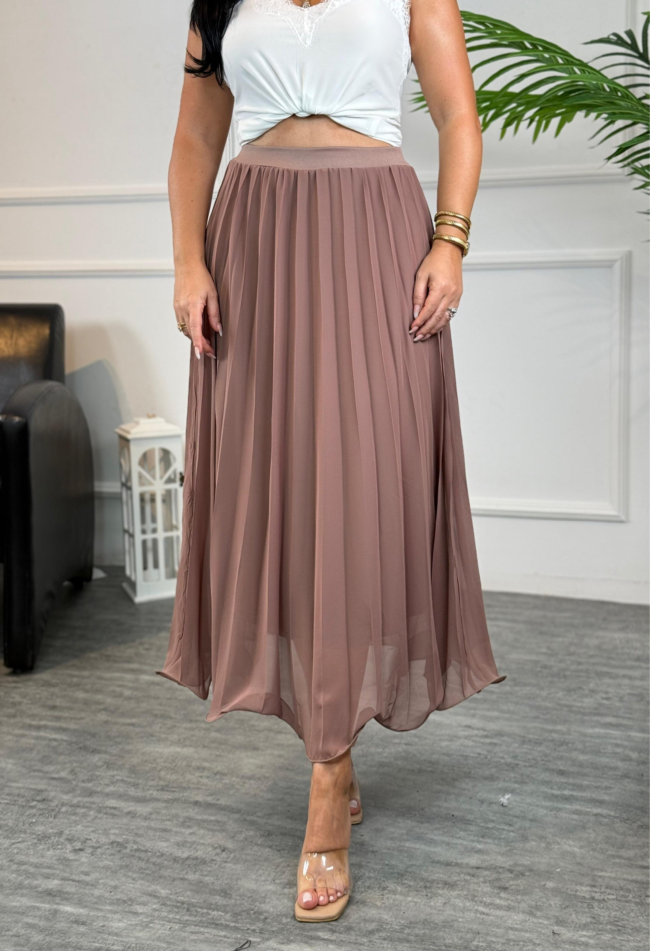 4736 Liya vizon şifon etek4736