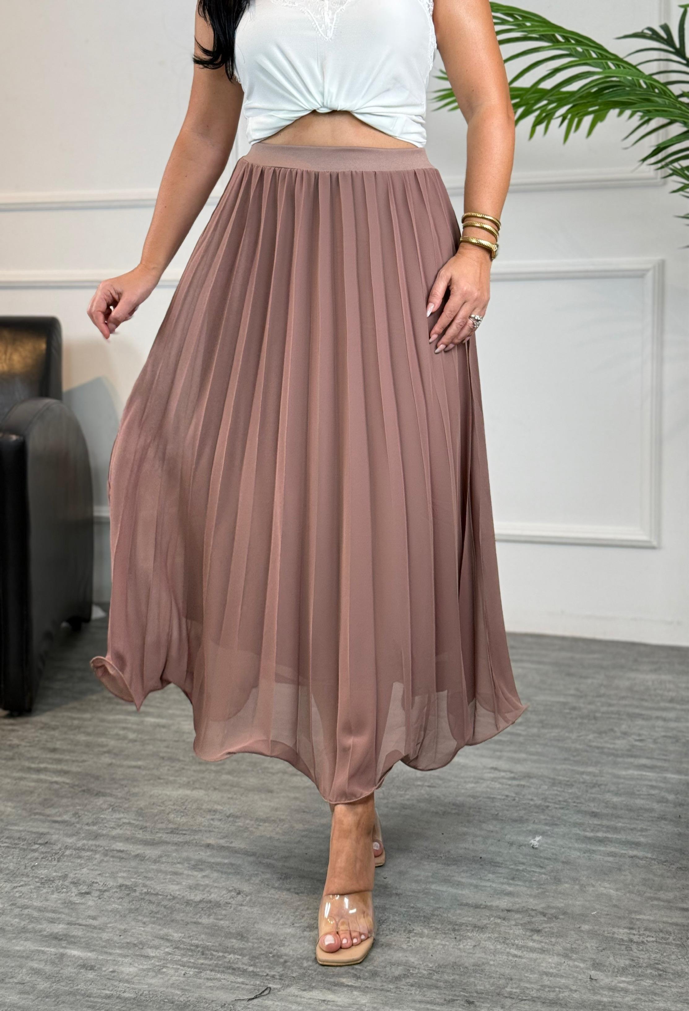 4736 Liya vizon şifon etek4736