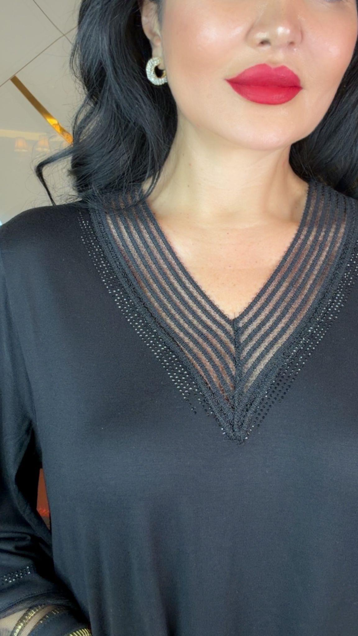 4741 Tylor  Yaka Detaylı Bluz4741