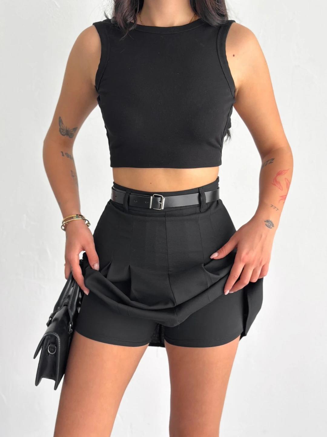 4779   Arina  İçi Taytlı Mini Etek4779