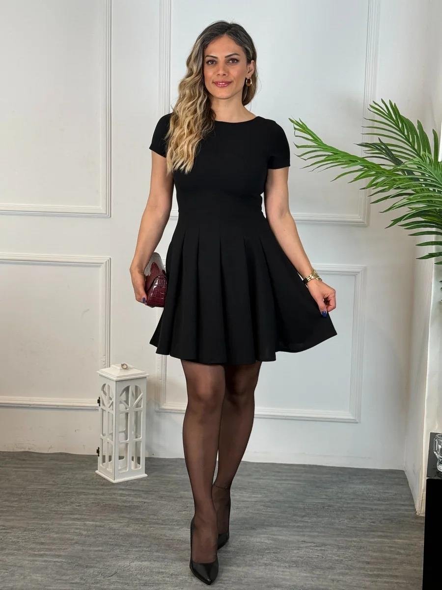 4792 Eteği Volanlı İspanyol Elbise4792