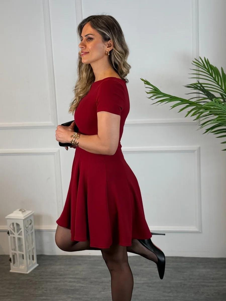 4792 Eteği Volanlı  İspanyol Elbise4792