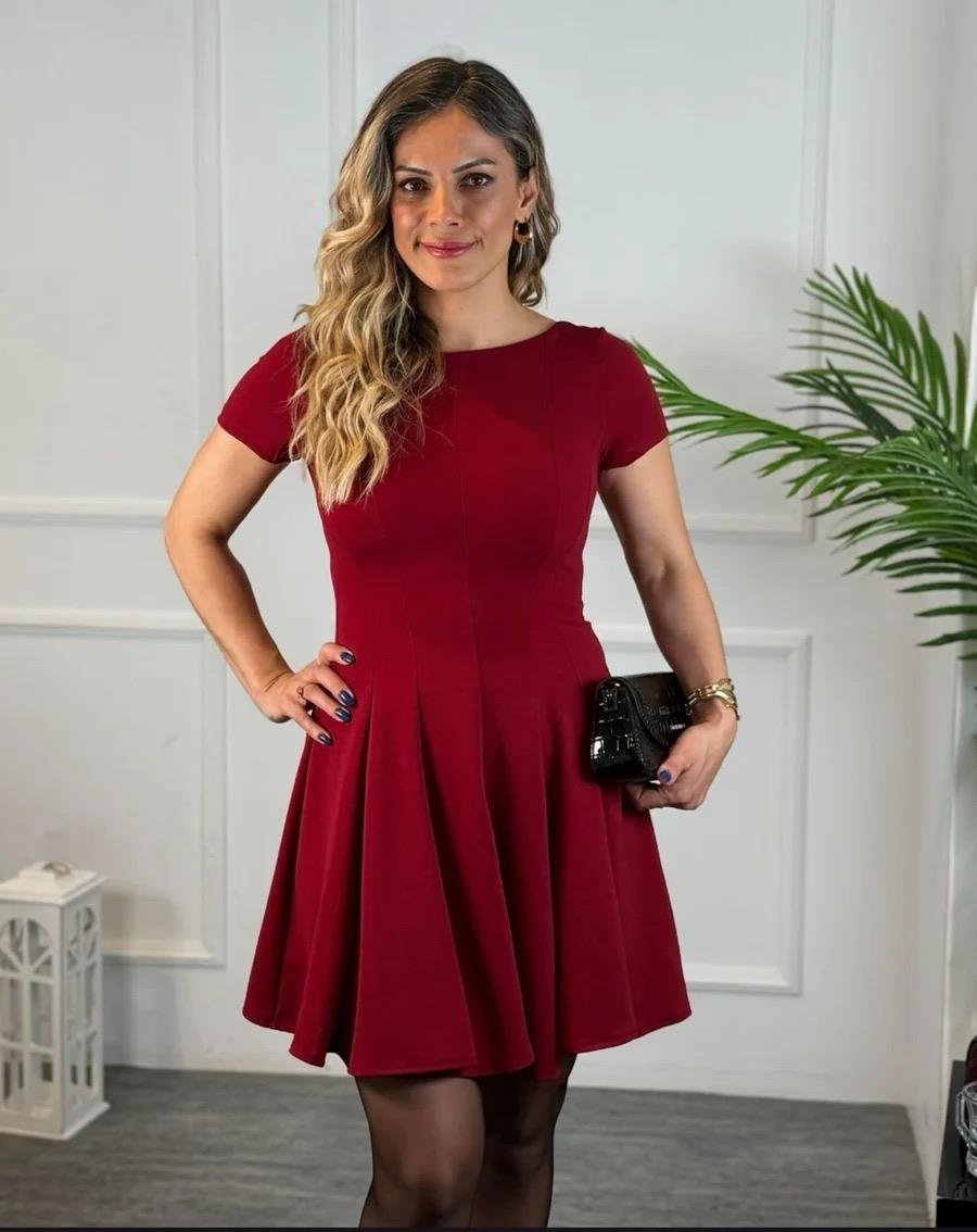 4792 Eteği Volanlı  İspanyol Elbise4792