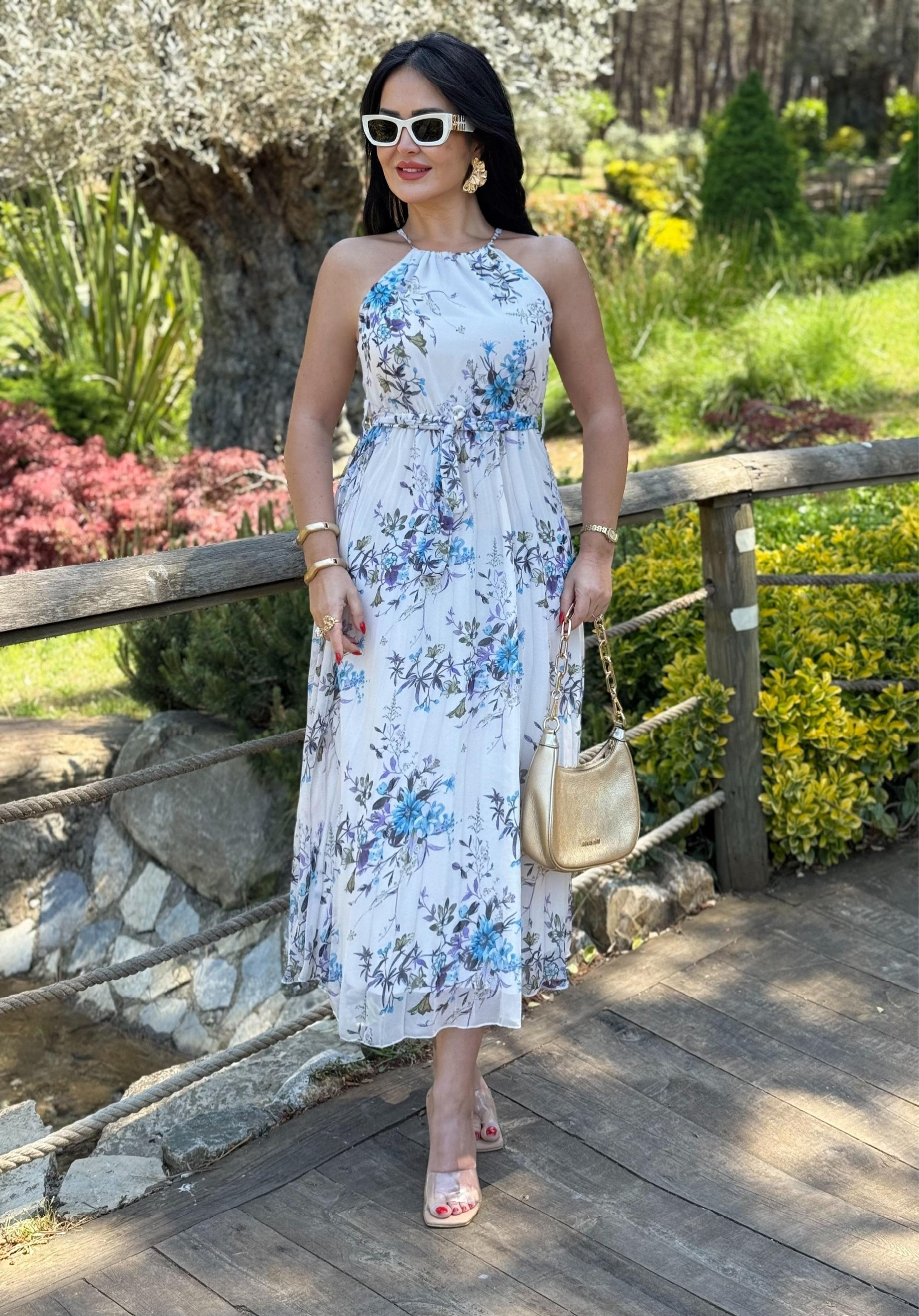 4794    Melinda  şifon elbise4794