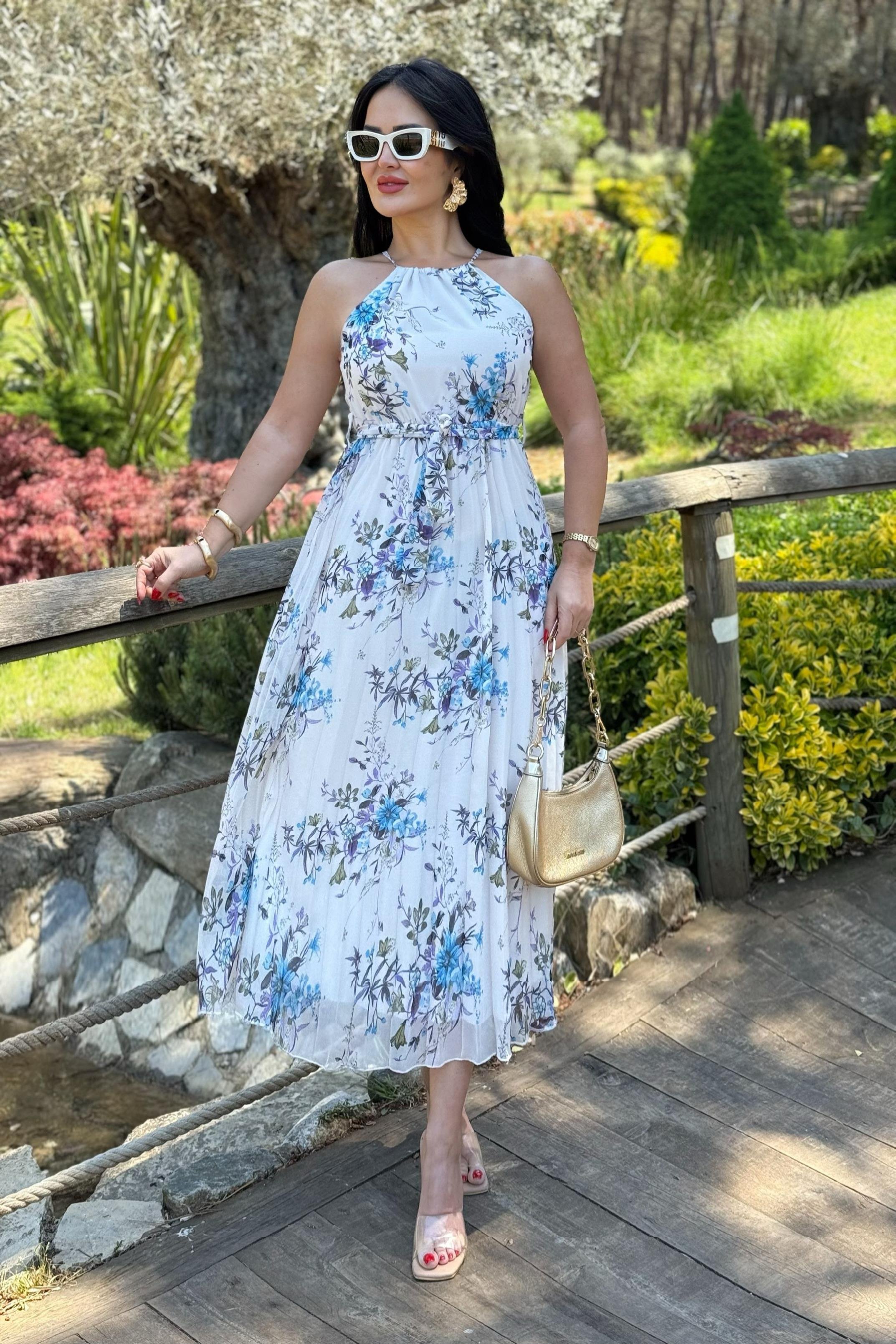 4794    Melinda  şifon elbise4794