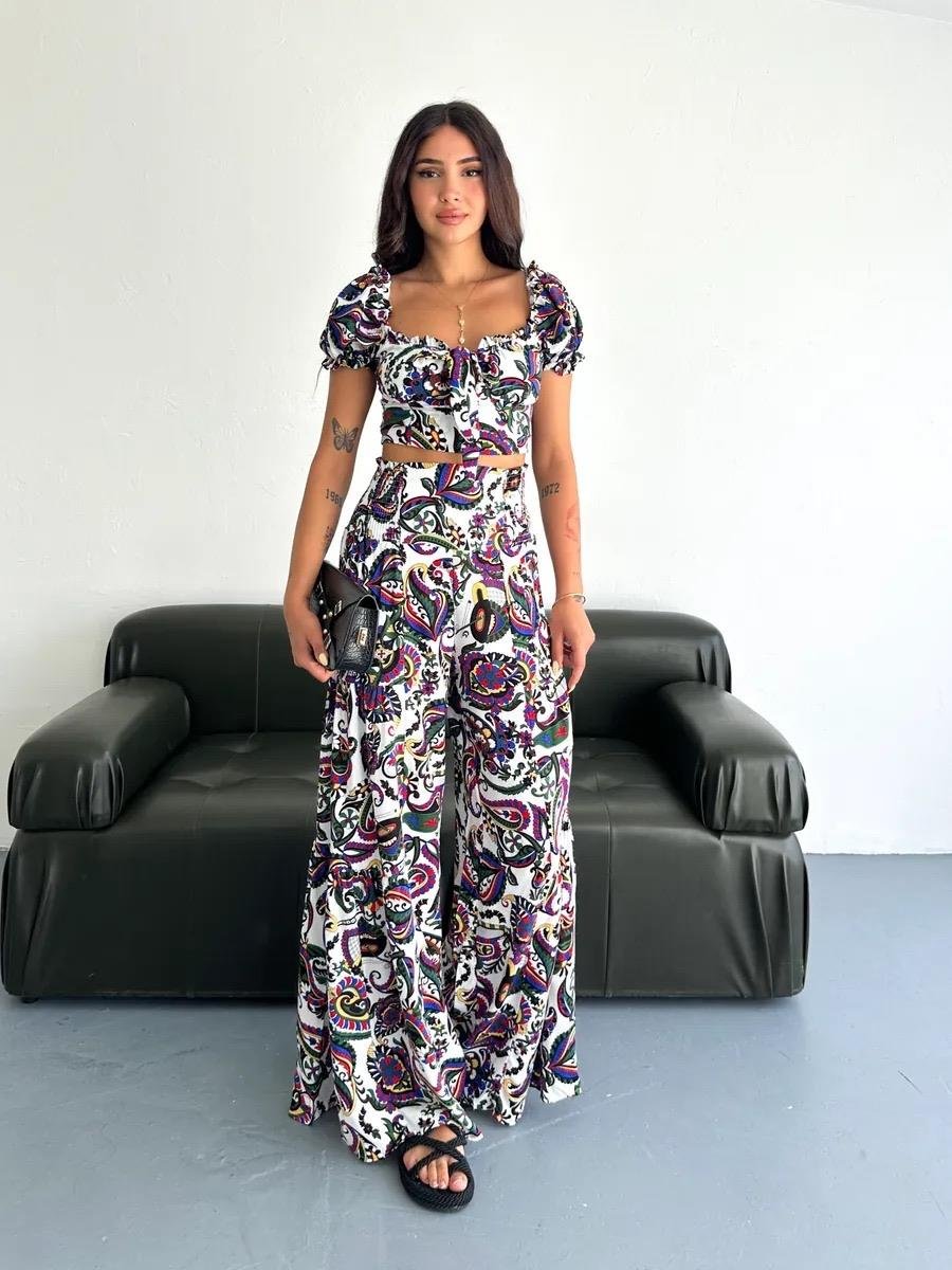 4802 Mara Crop Pantolon Takım4802