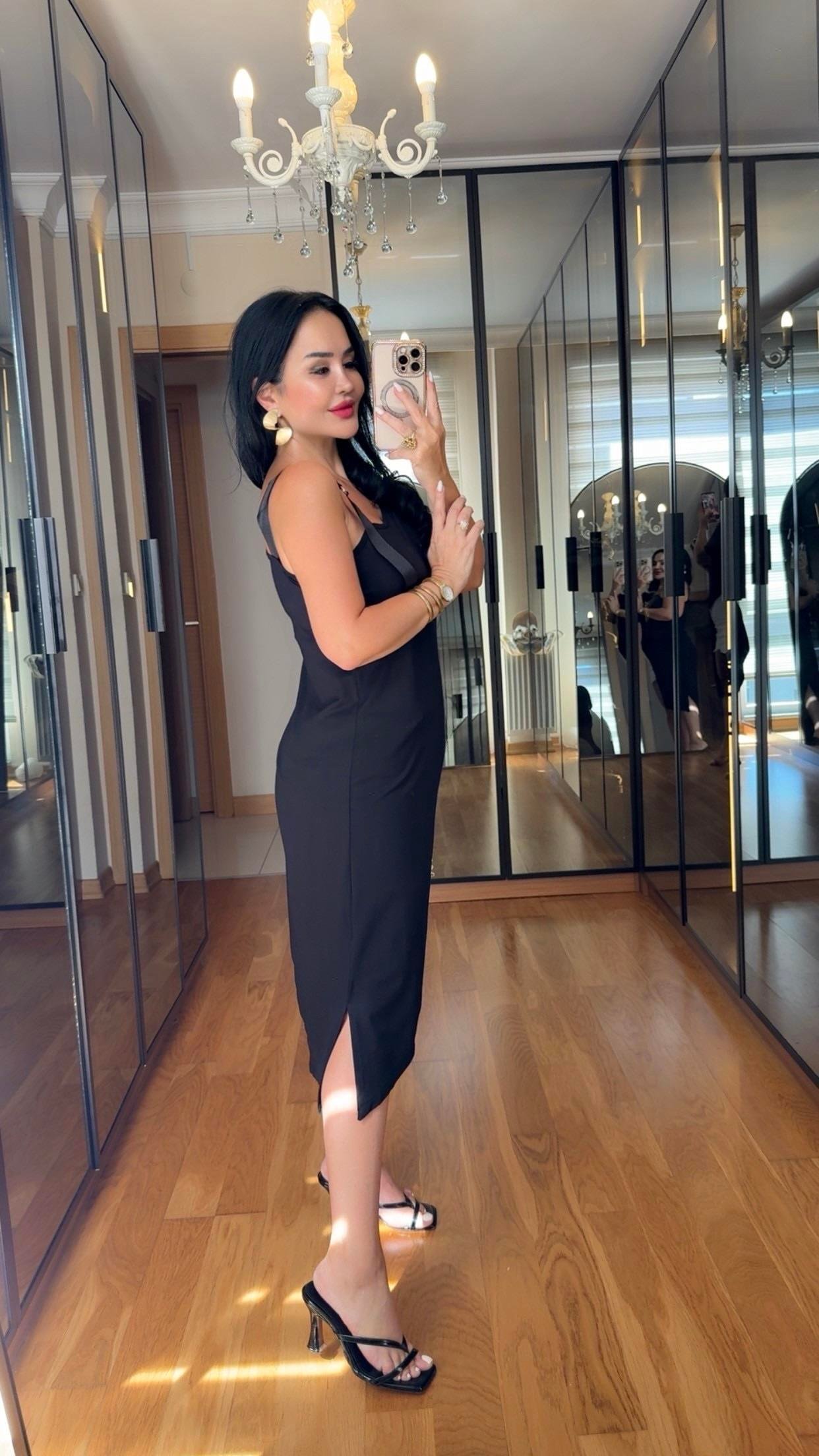 4809 Candyy siyah bluz4809