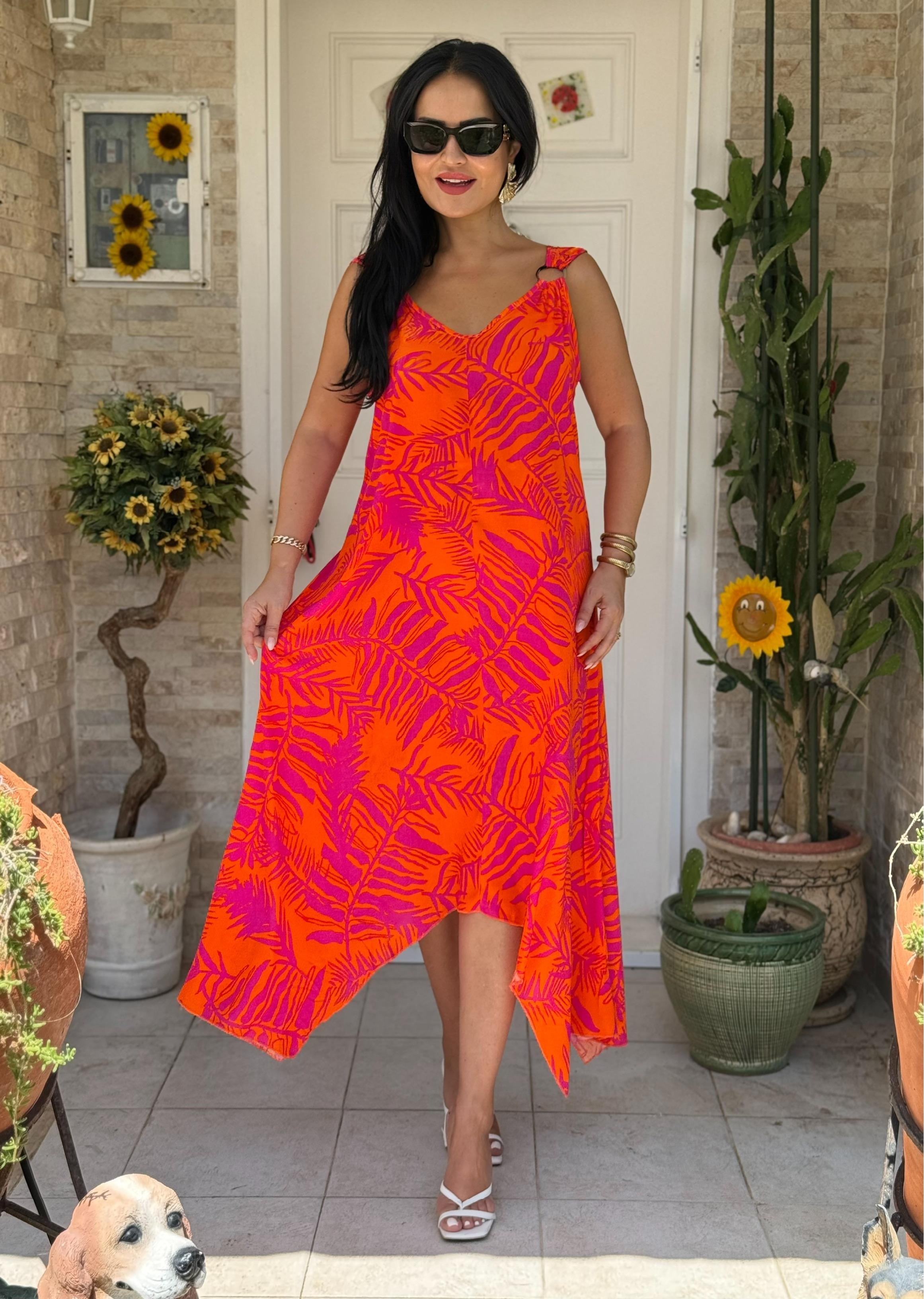 4819 Melina        halka detaylı elbise4819