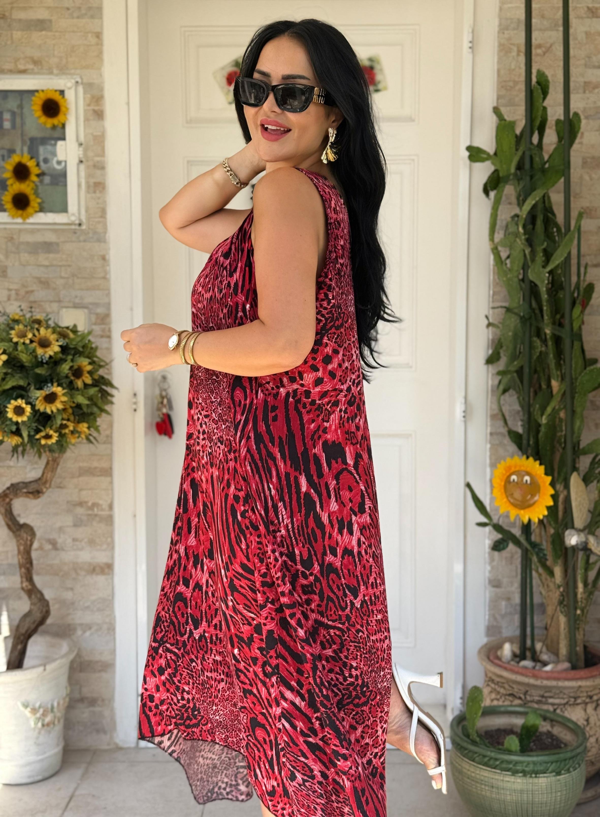 4819 Melina         halka detaylı elbise4819