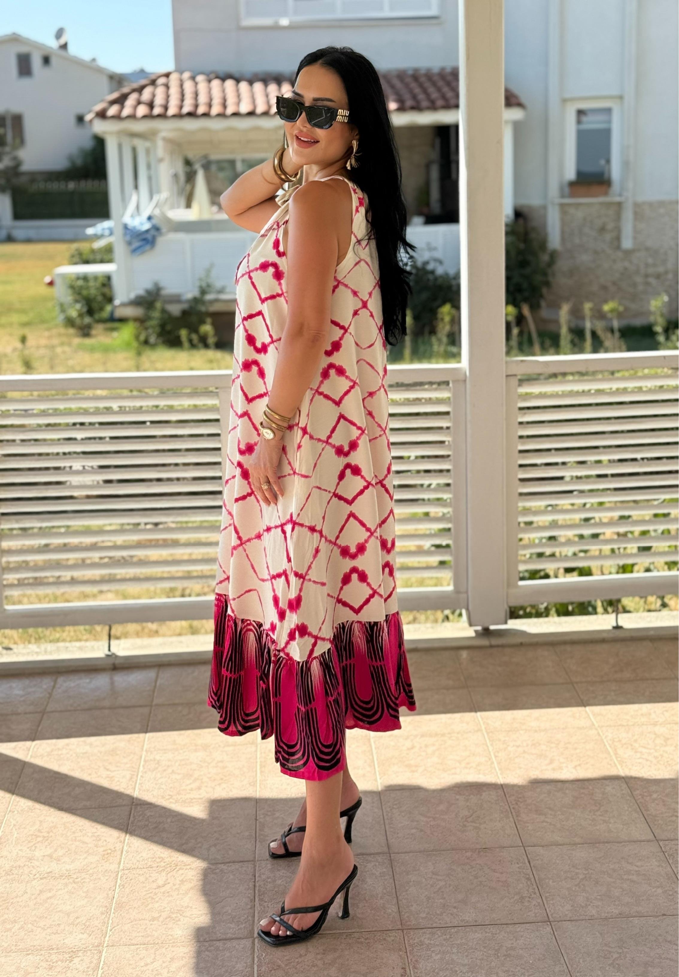 4823 Nore halter yaka elbise4823