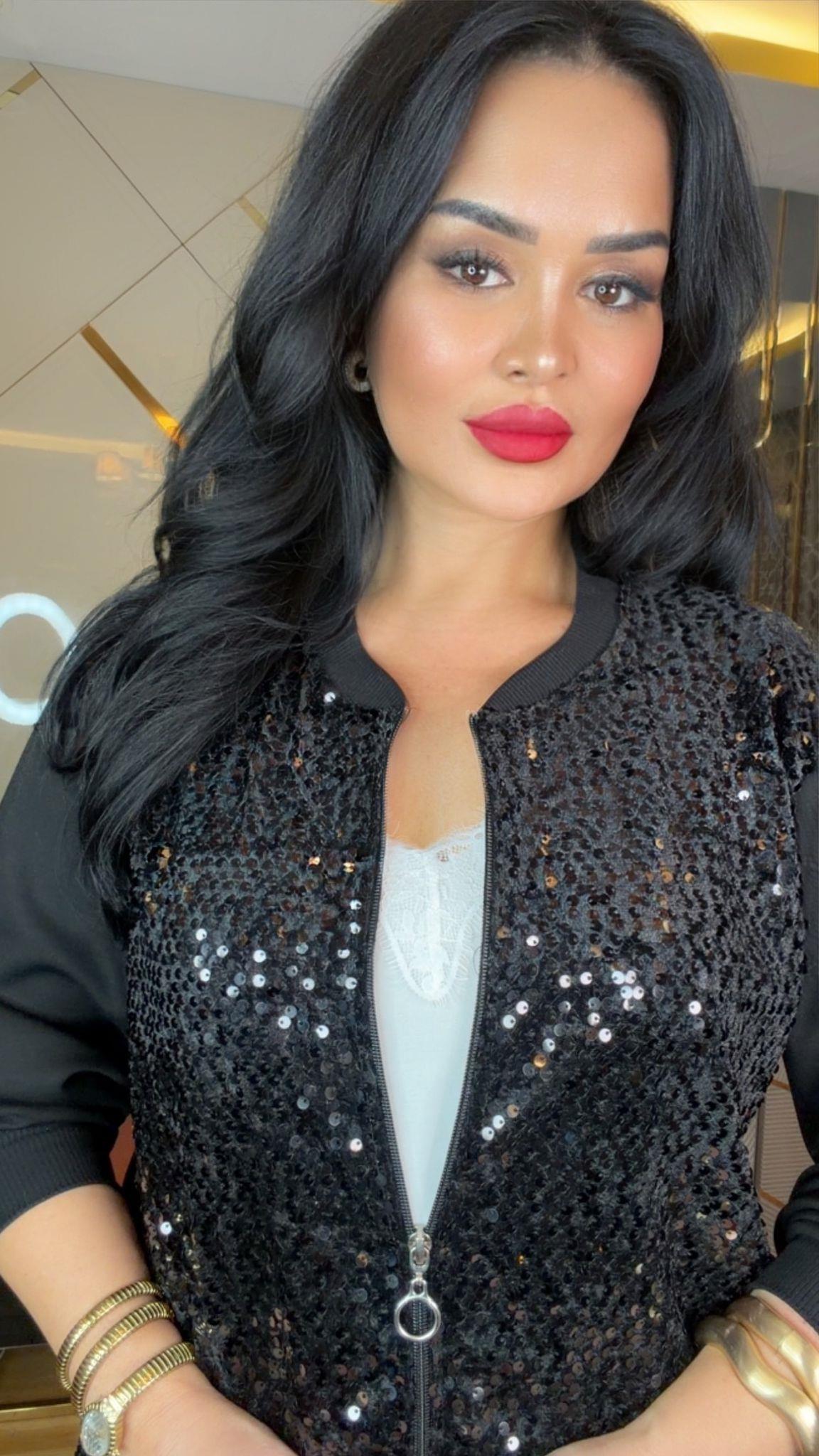 4840 Lenora   Payetli Hırka4840