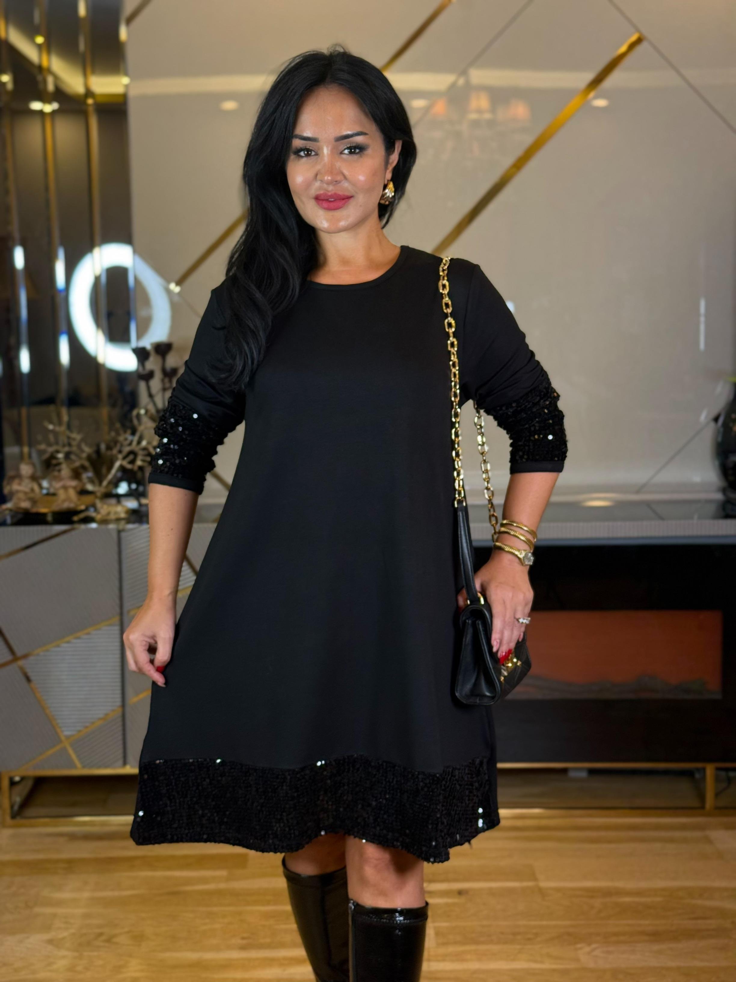 4860 Larissa  payetli elbise4860