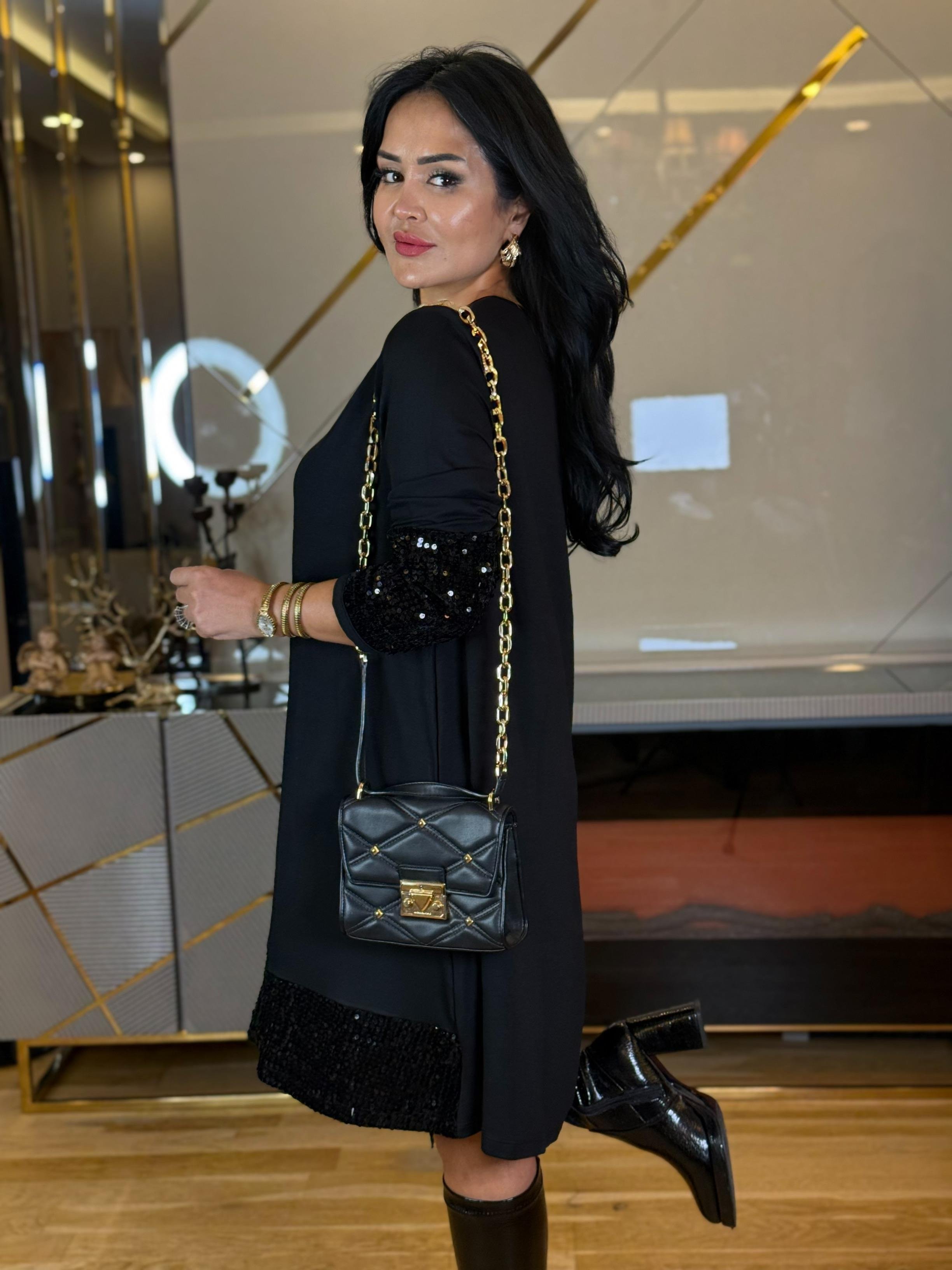 4860 Larissa  payetli elbise4860