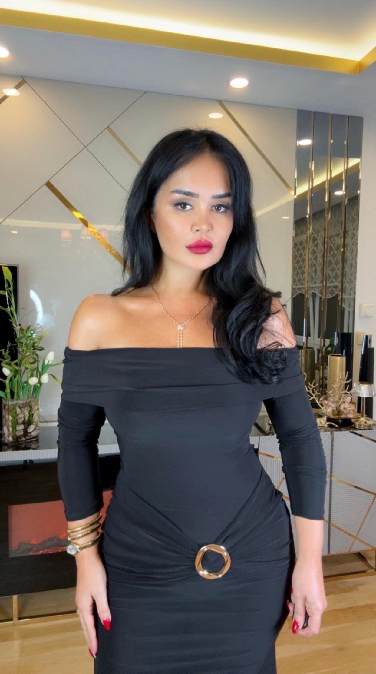 4863 Serena  Madonna Yaka Elbise4863