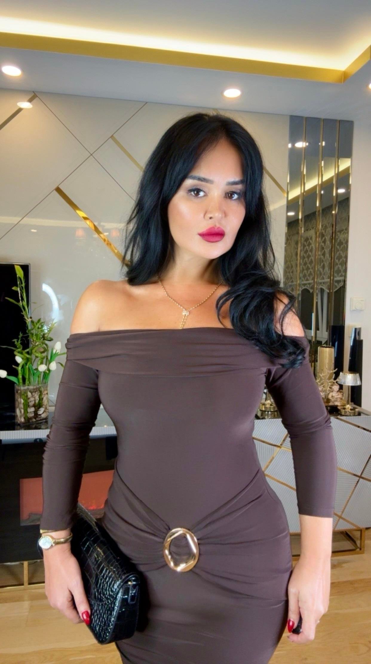 4863 Serena Madonna Yaka Elbise4863