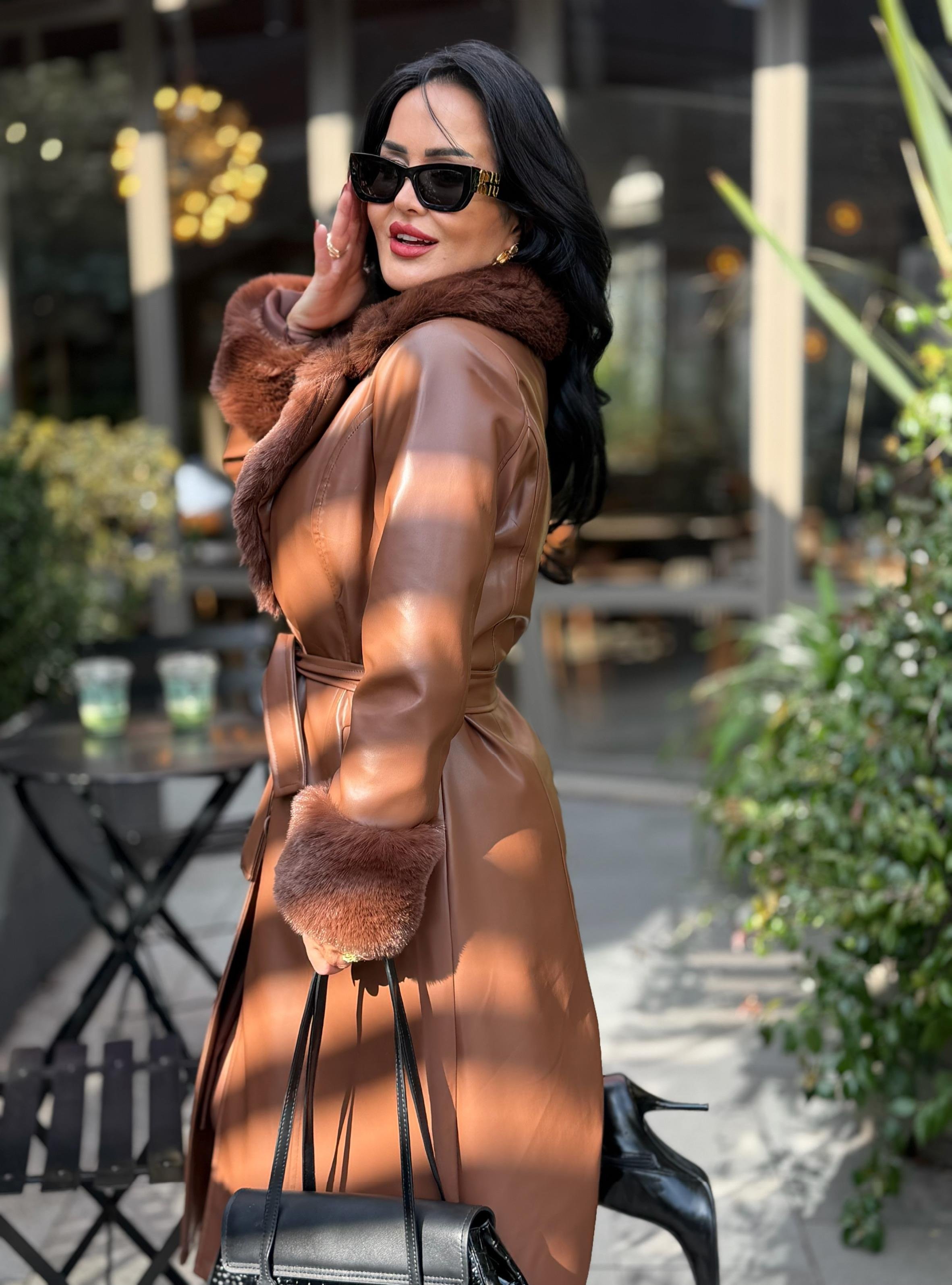 4875 Laura  uzun deri kaban4875