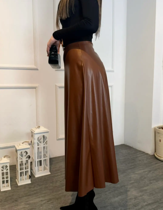 4899 Miranda  kahverengi deri etek4899
