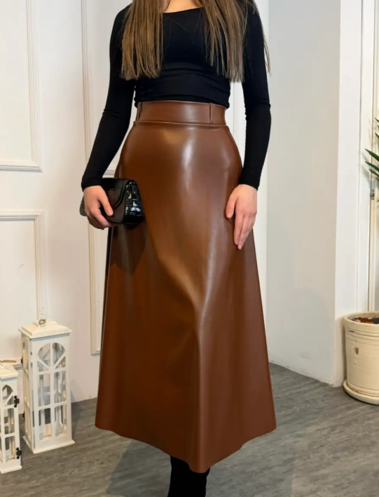 4899 Miranda  kahverengi deri etek4899