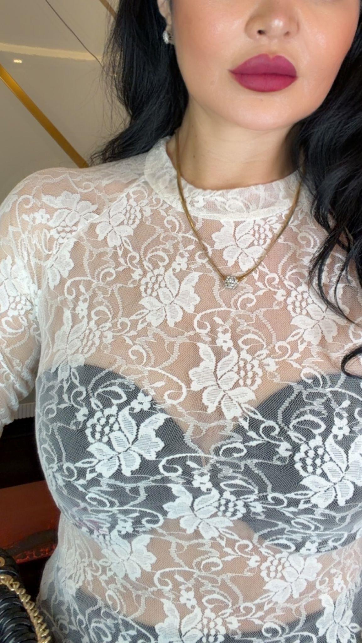 4927 Elara Dantel beyaz bluz4927