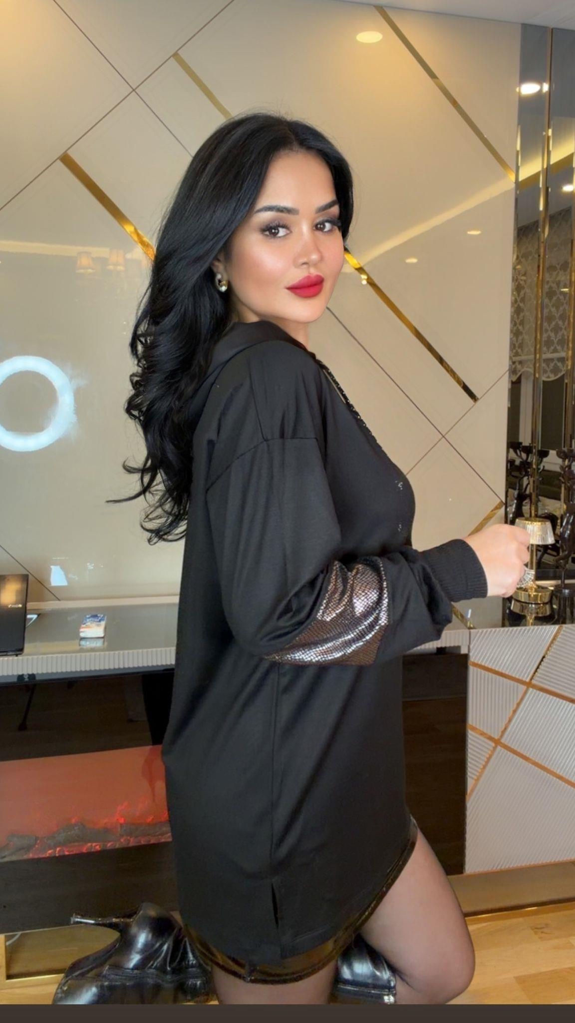 4937 Aura kapüşonlu tunik4937