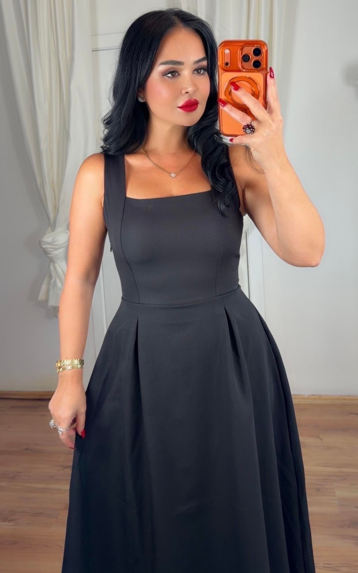 4968 Sonya Siyah Elbise4969