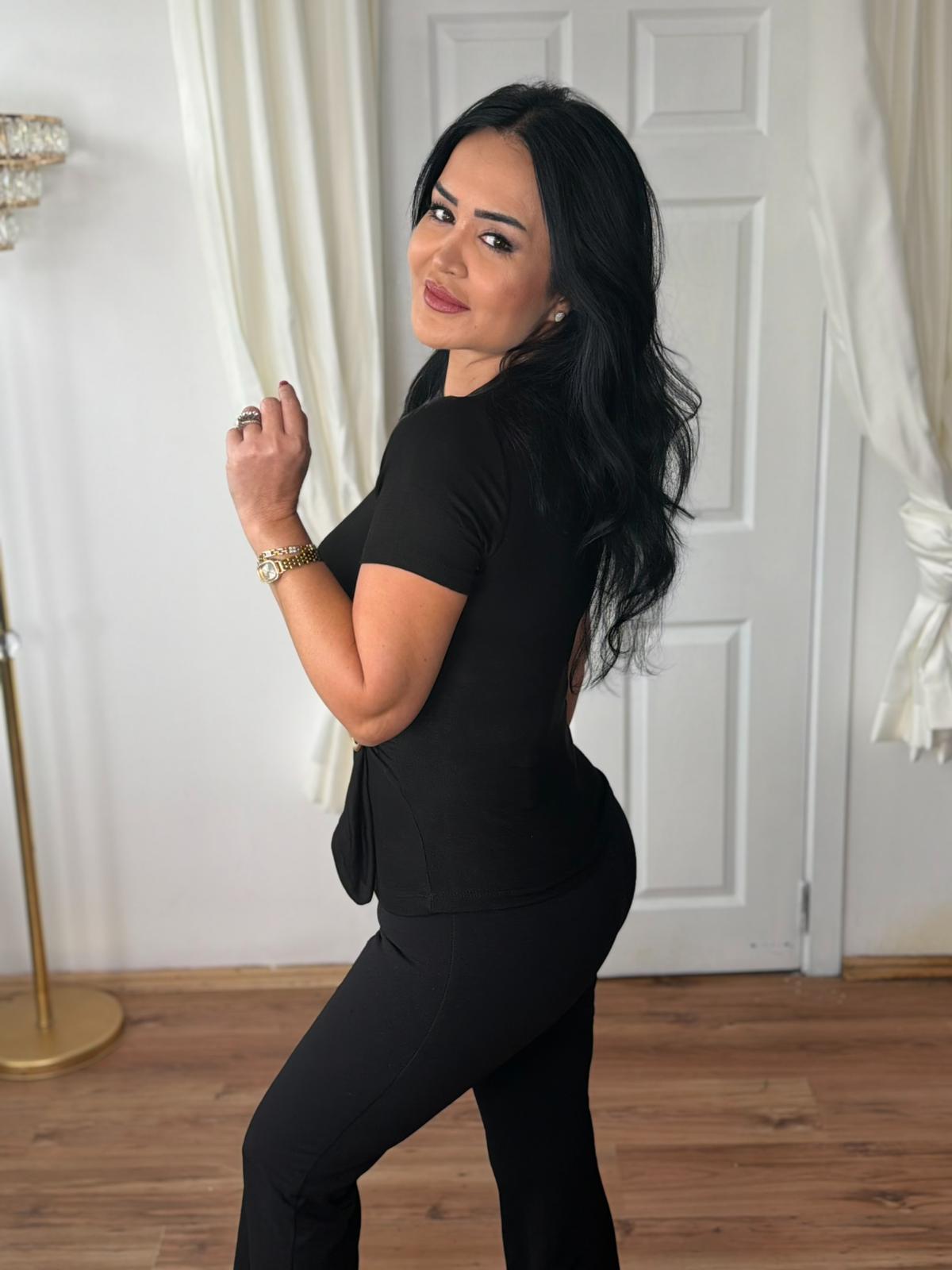 4979 Emily siyah bluz4979