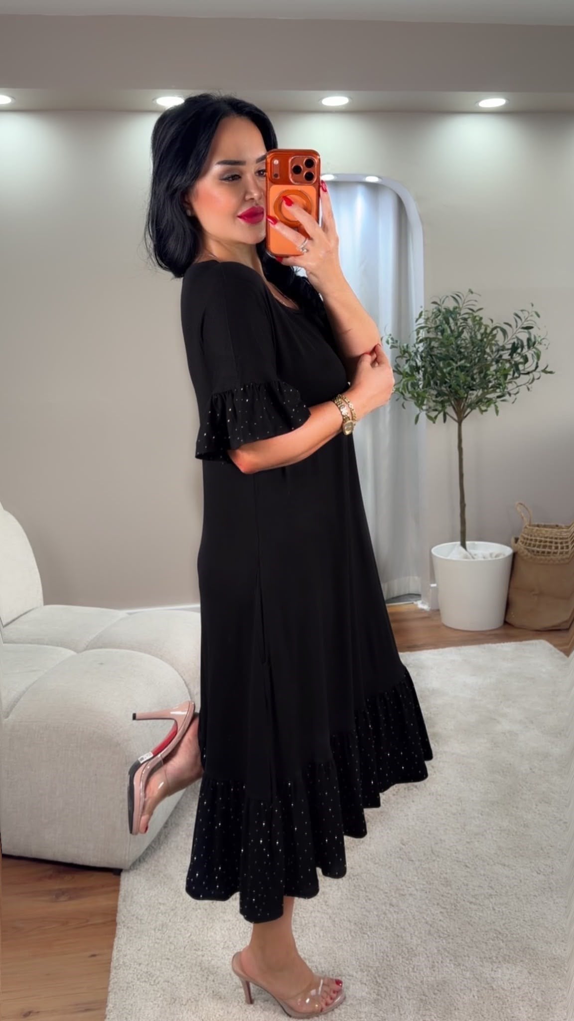4984 Dimples siyah elbise4984