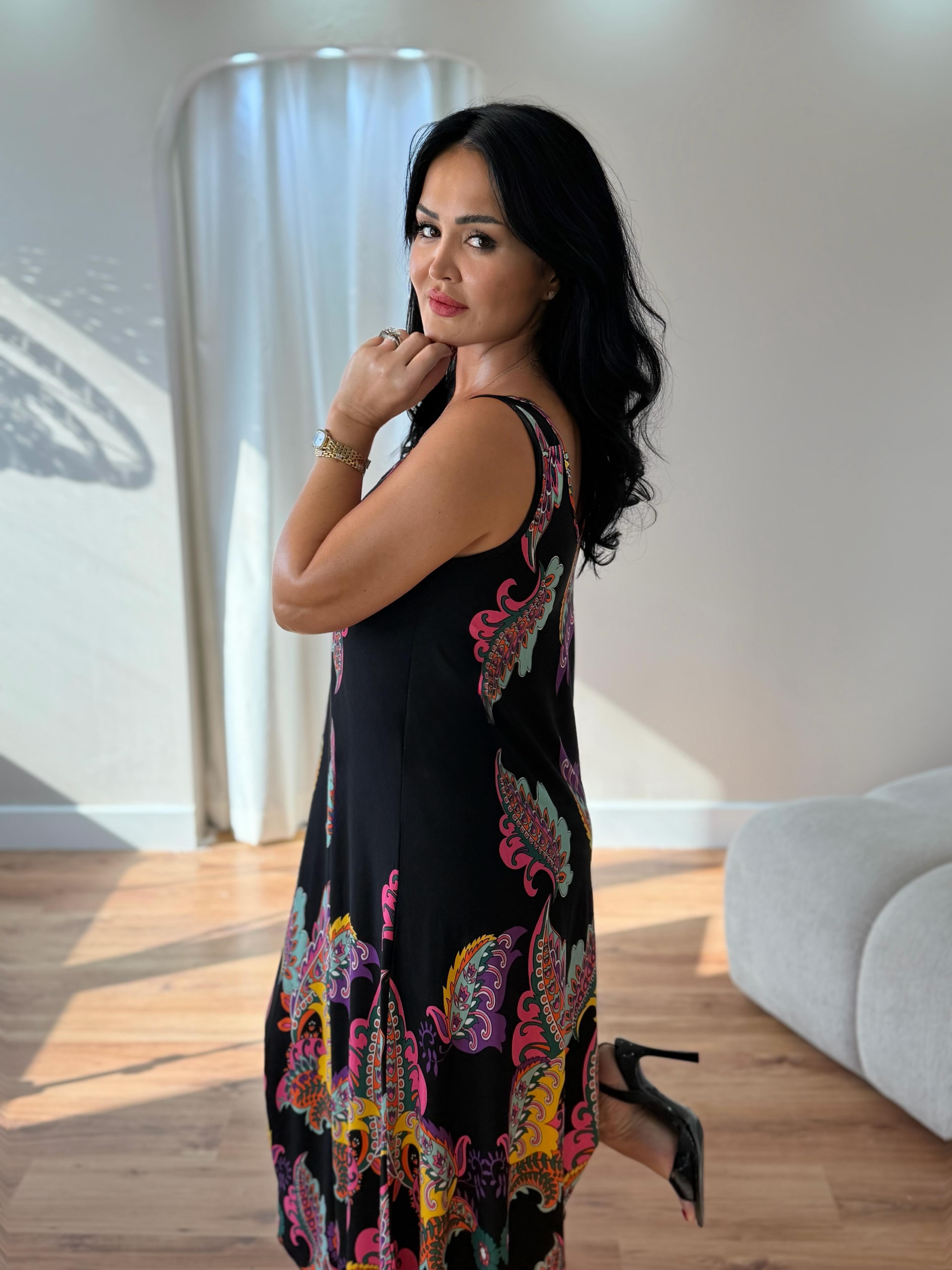 5033 Diora Halka Detaylı Elbise5033