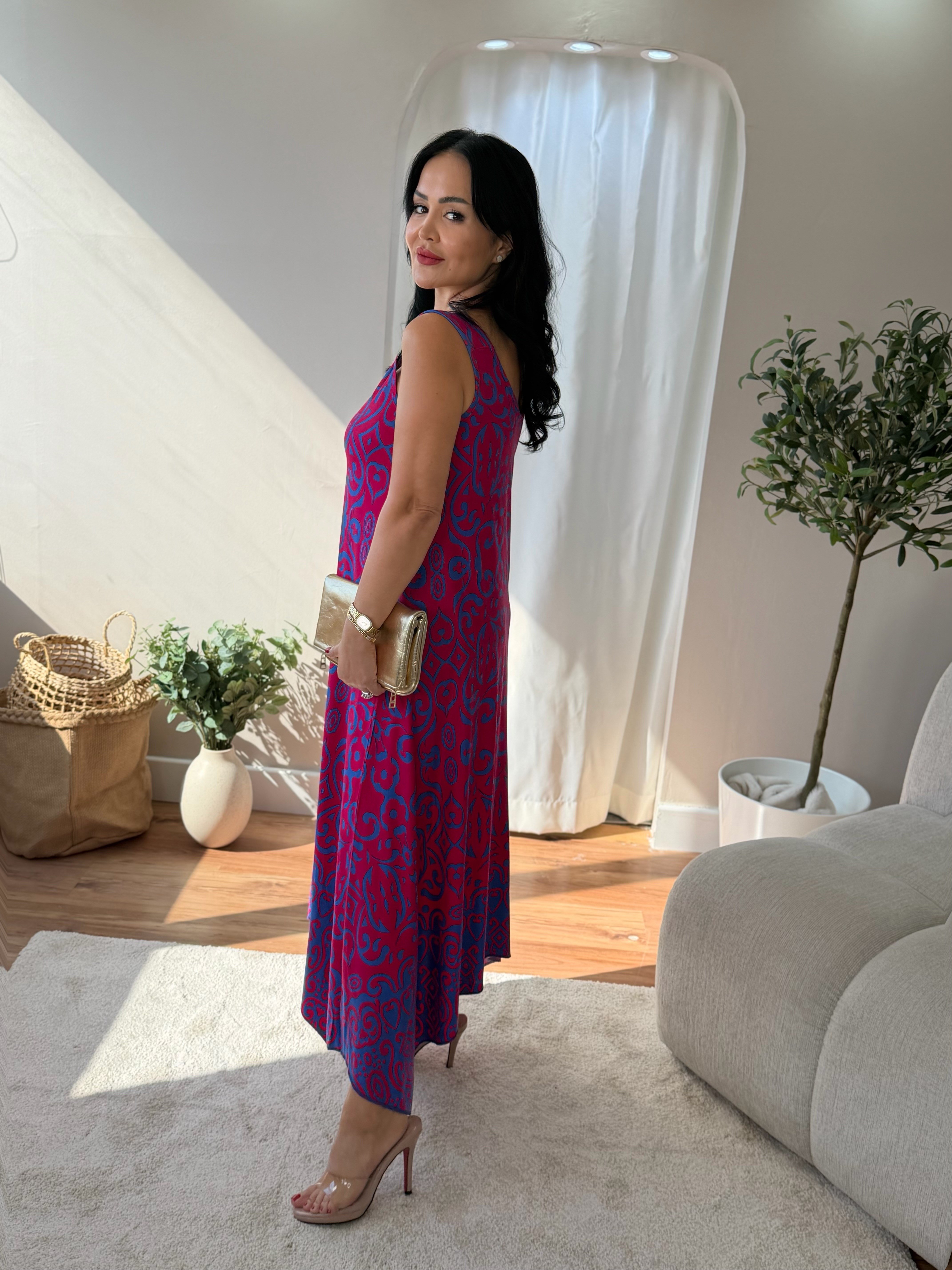 5033 Pembe Halka Detaylı Elbise5033