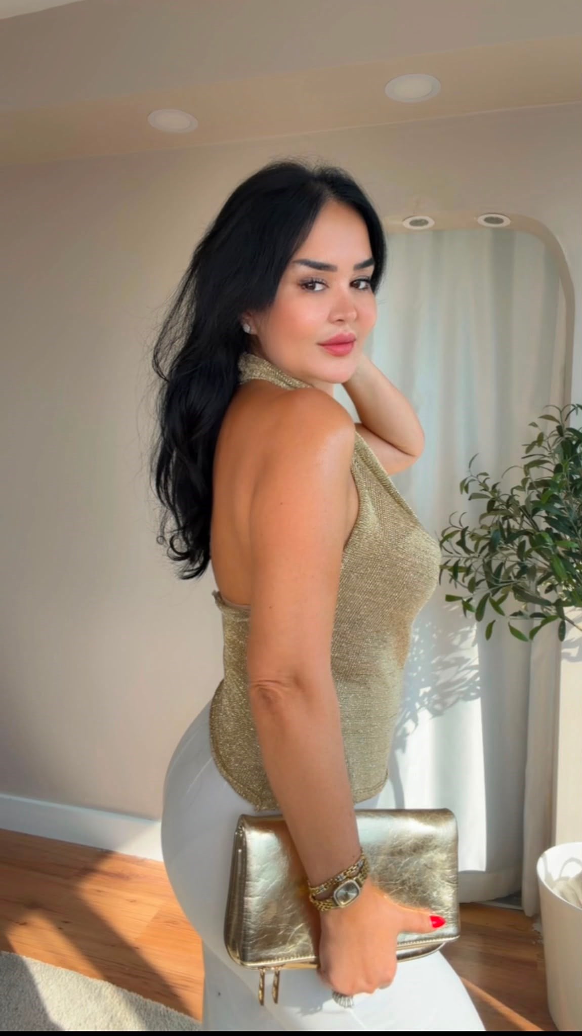 5063 Solea Gold Bluz 5063