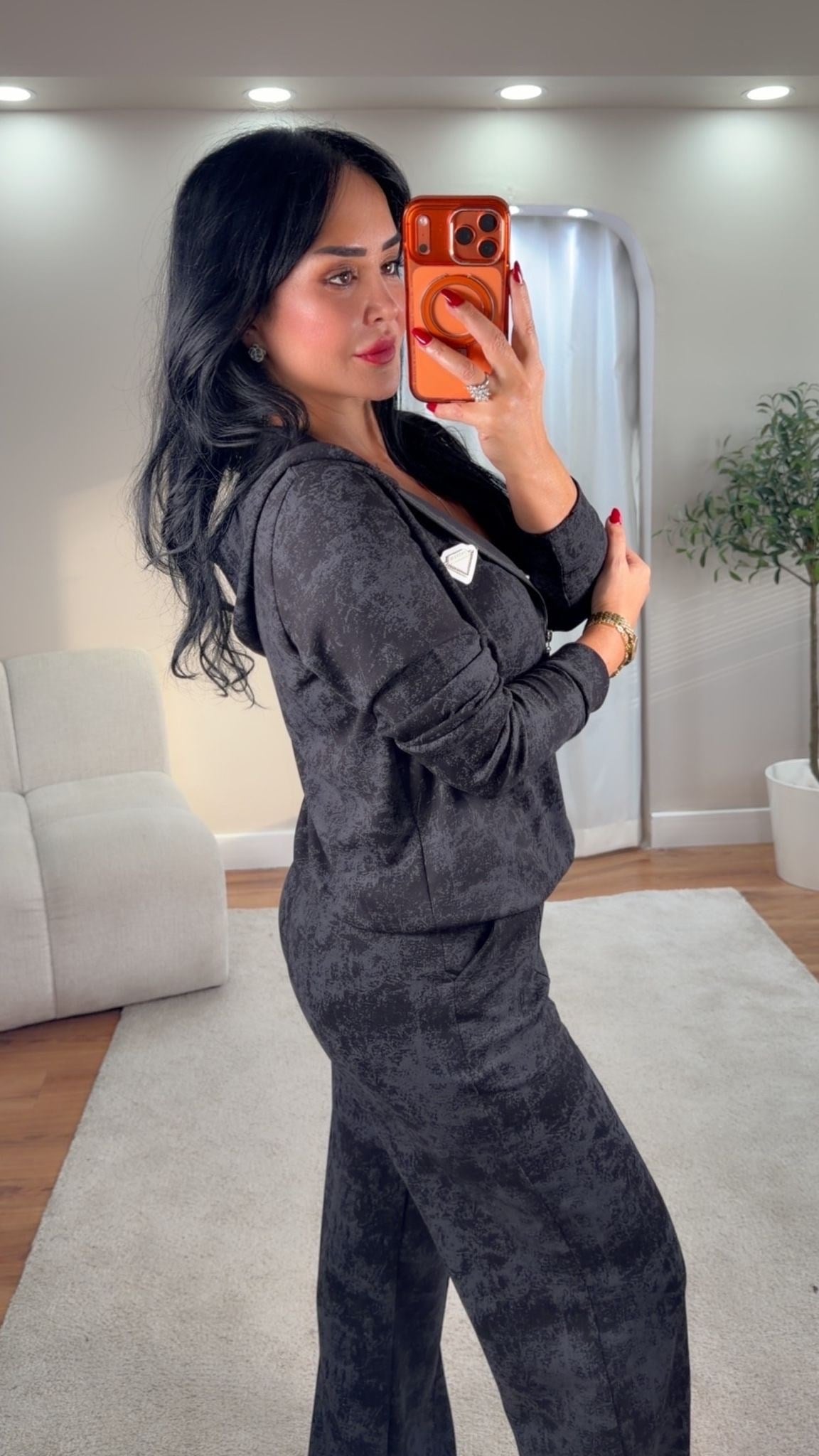 5088 Lancome siyah eşofman takım5088