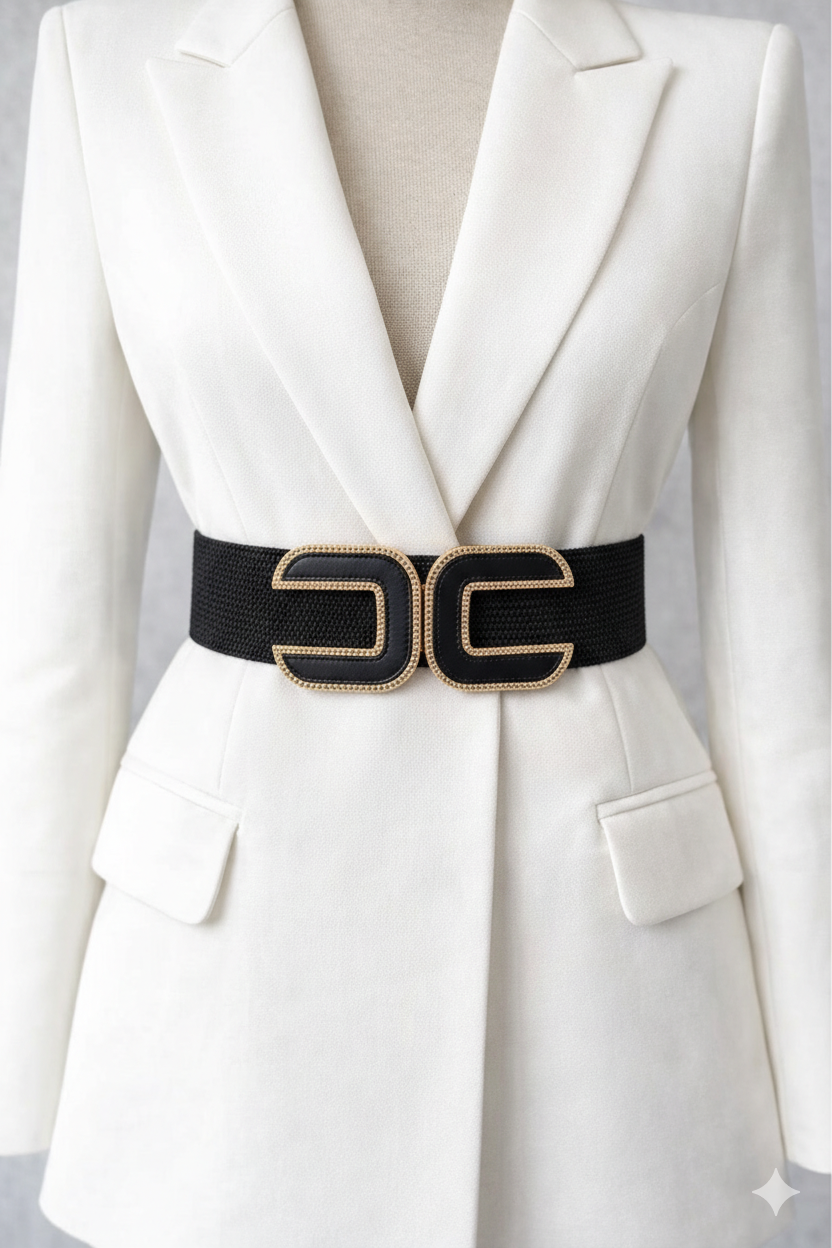 Kmr2026-1  Luvia  Kare Lastikli KemerKMR2026-1