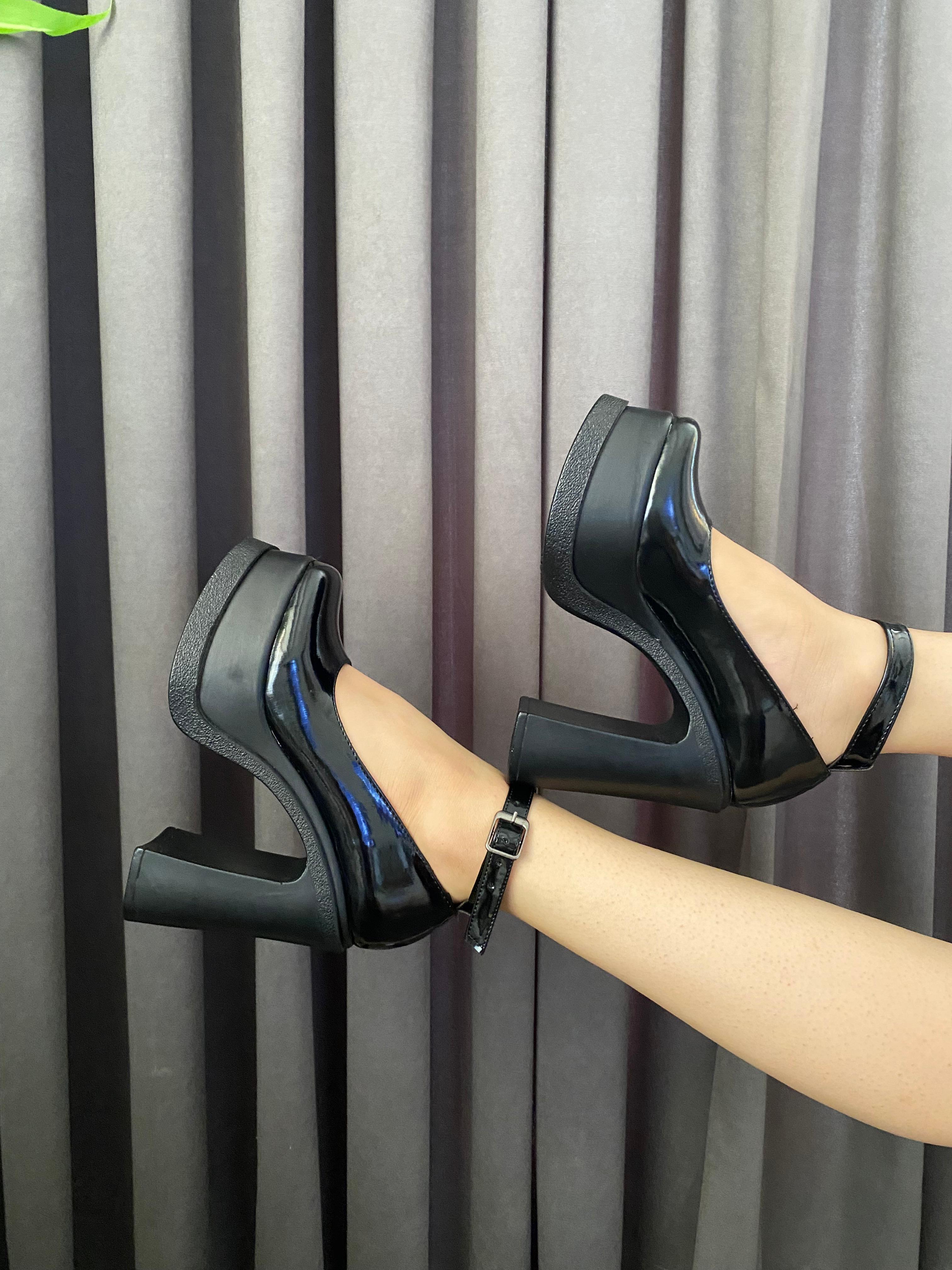 Kadın Elanor Bilekten Bağlamal (12 cm ) Platform Topuklu Ayakkabı
