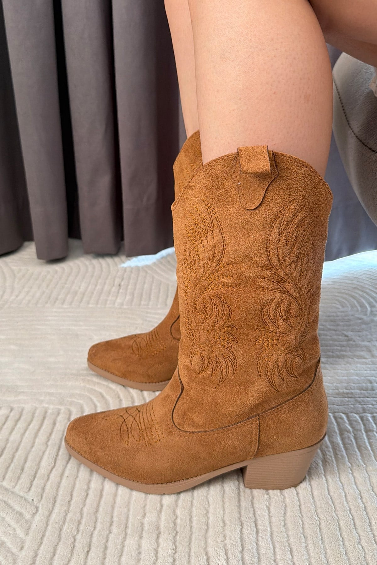 Kadın Kityy  Nakişlii Western Kovboy Bot & Çizme