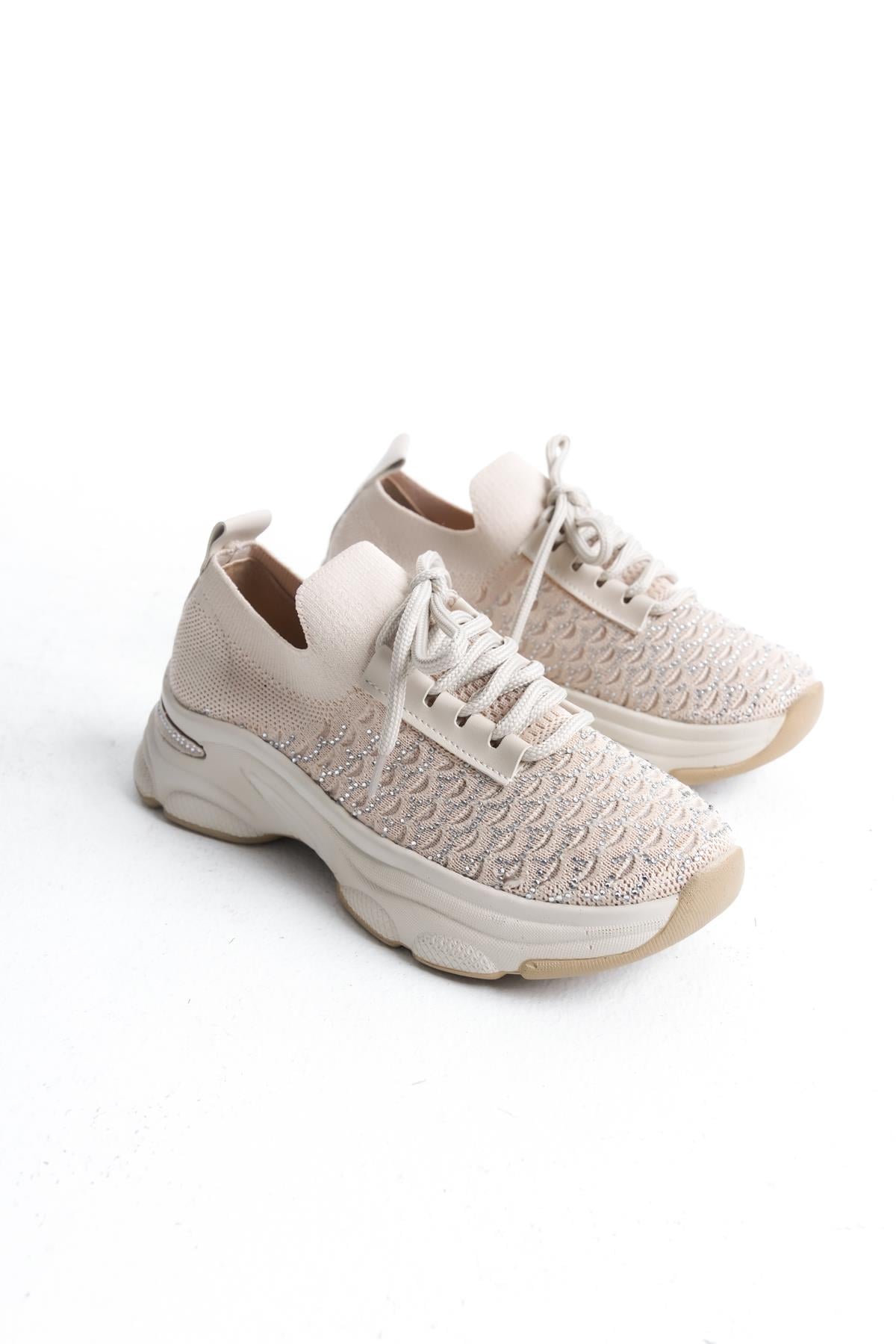 Kadın Rocco Triko Taşlı Spor Ayakkabı & Sneaker
