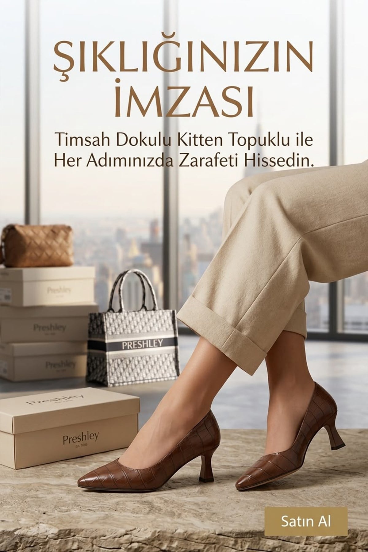 Kadın Sity Siyah Kroko 6 cm İnce Topuklu Stiletto