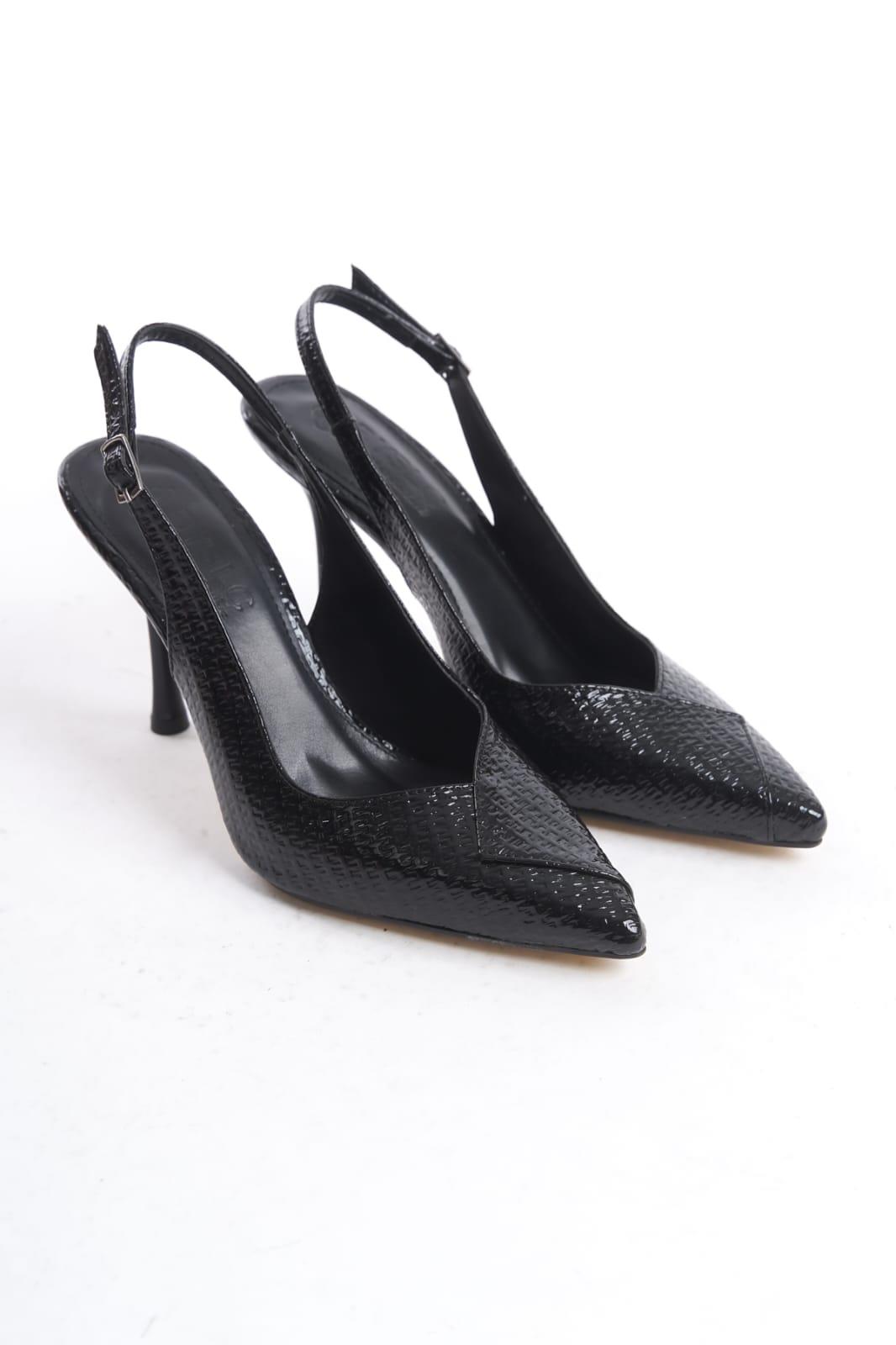 Kadın Soci 9 Cm İnce Topuklu Sivri Burunlu Arkası Acık Tasarım Stiletto