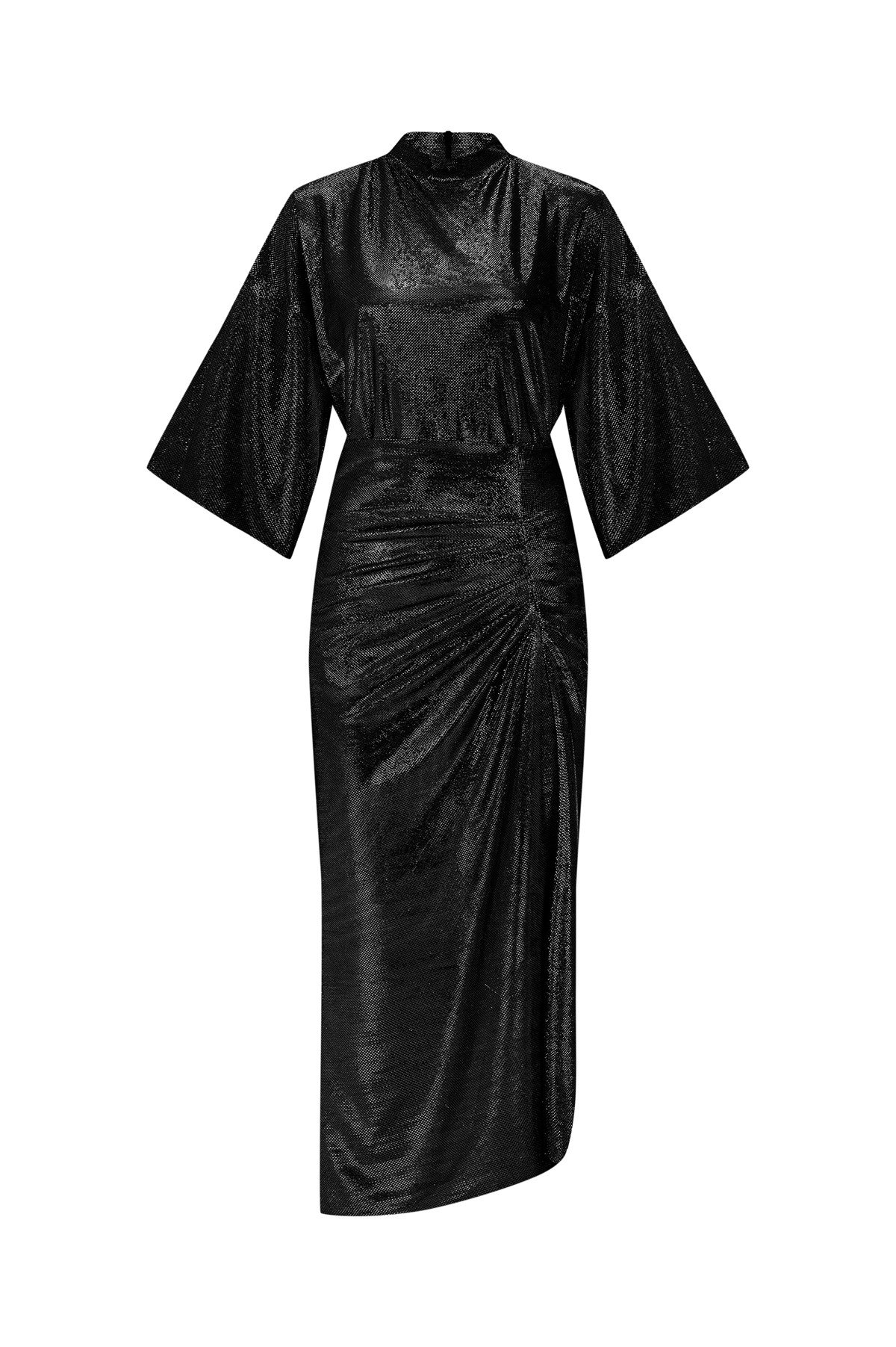SİYAH DRAPE ETEKLİ TAKIM