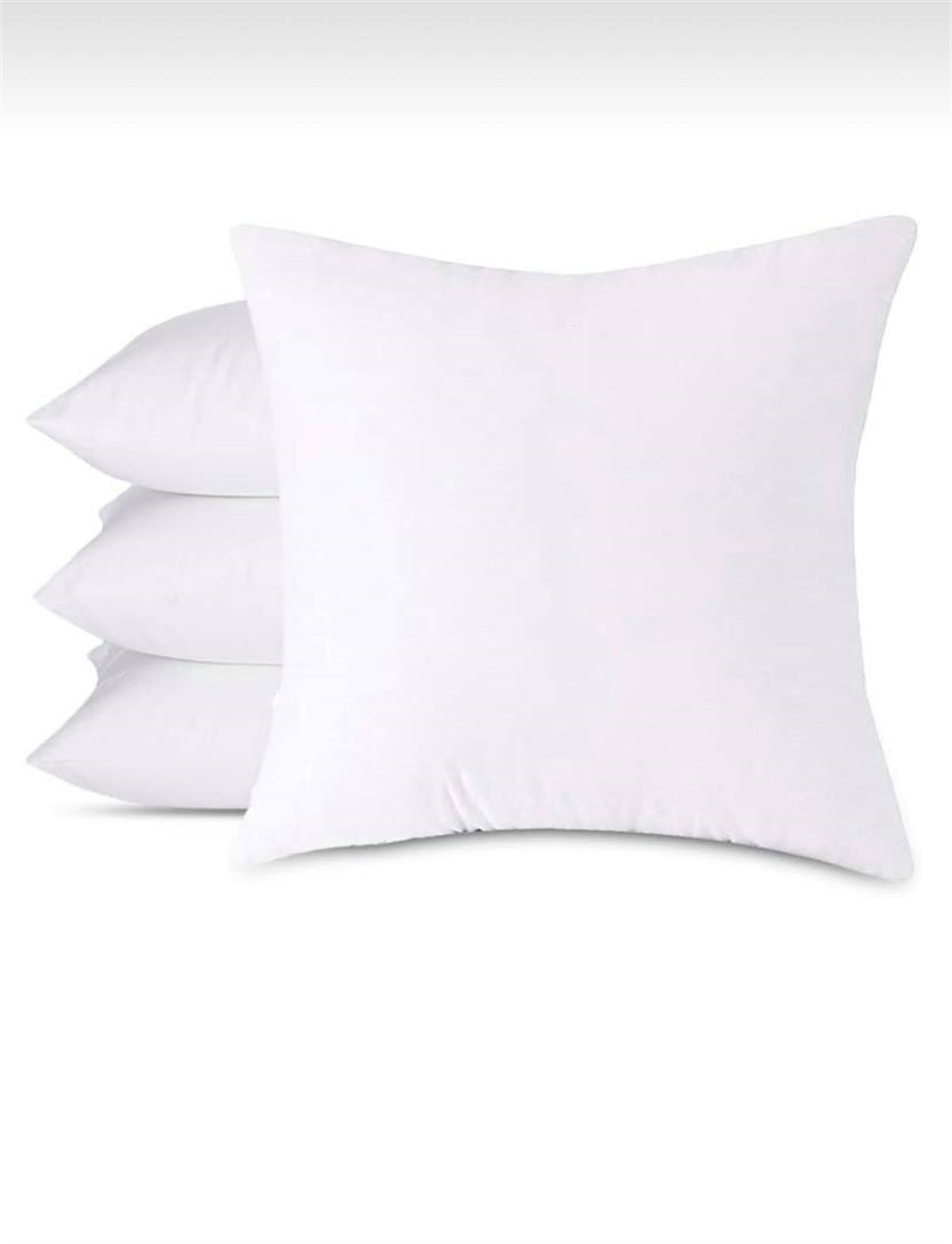 4'lü Kırlent Kılıfı İç Yastığı 45x45 cm 350 gr  %100 Boncuk Silikon %100 Pamuk astar
