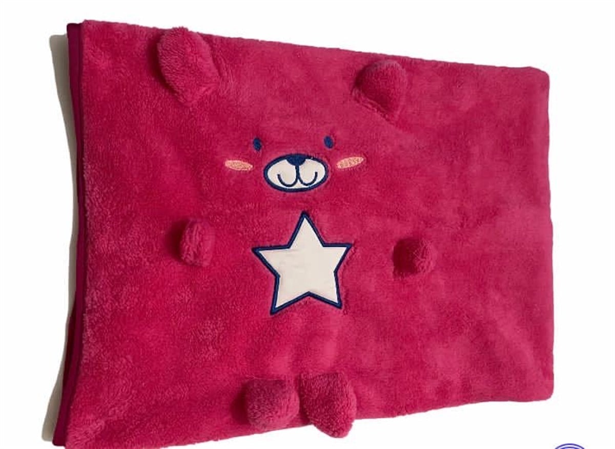 Pamuklu Bebek Battaniyesi-Pembe