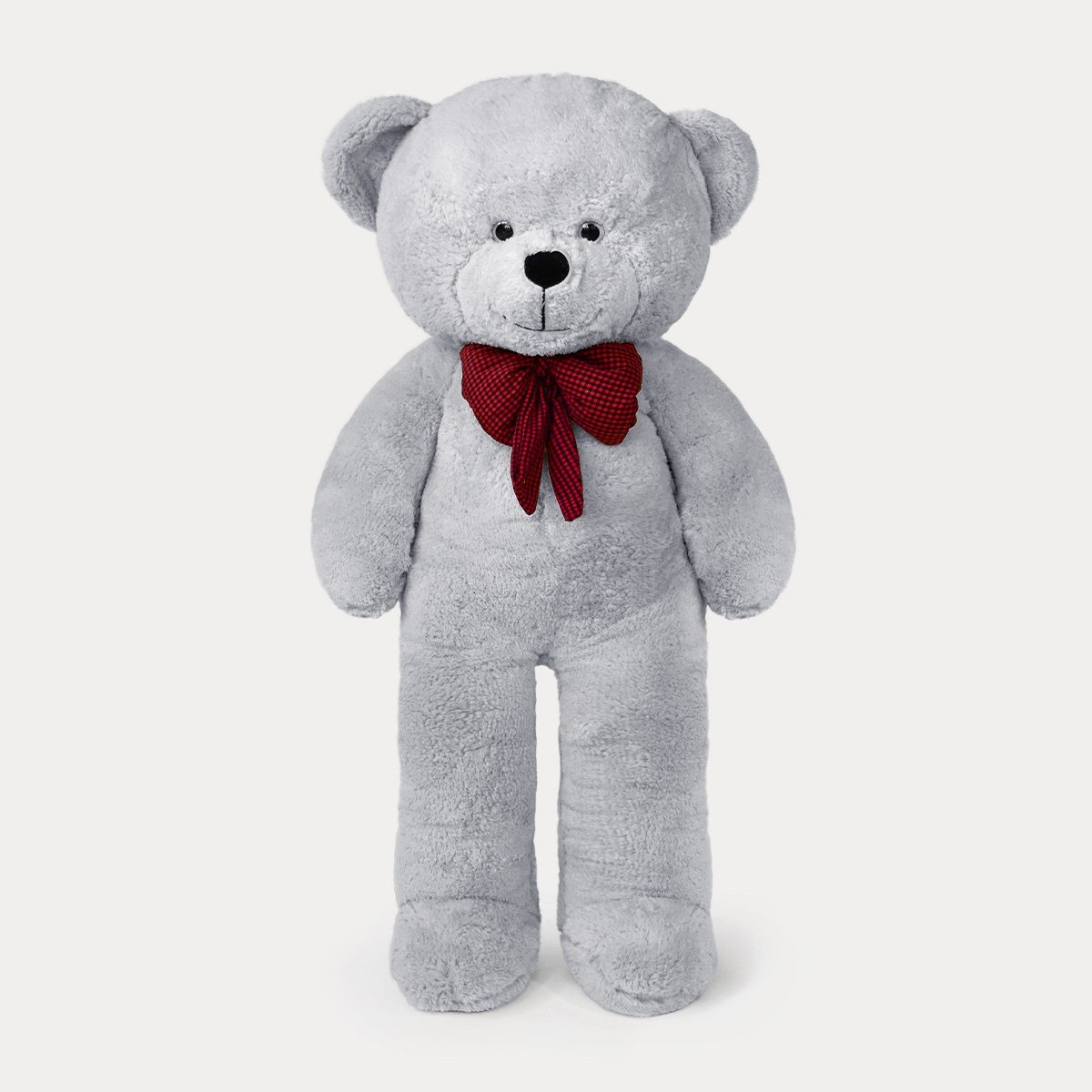 100 cm Gri Premium Papyonlu Pelüş Ayıcık Pababo