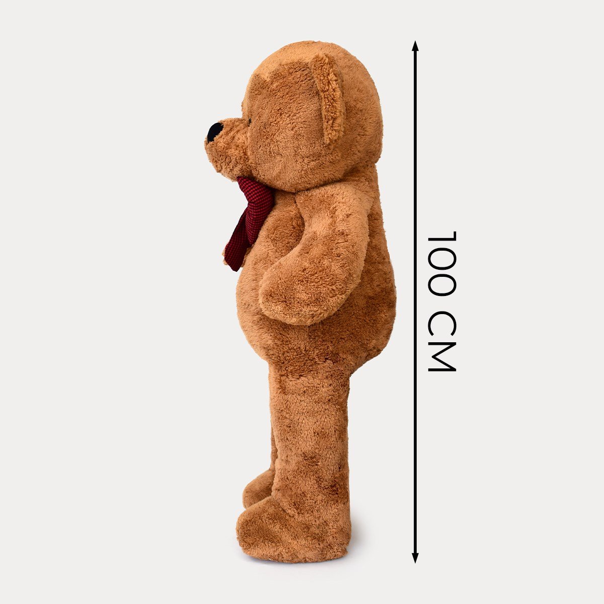 100 cm Kahverengi Premium Papyonlu Pelüş Ayıcık Pababo