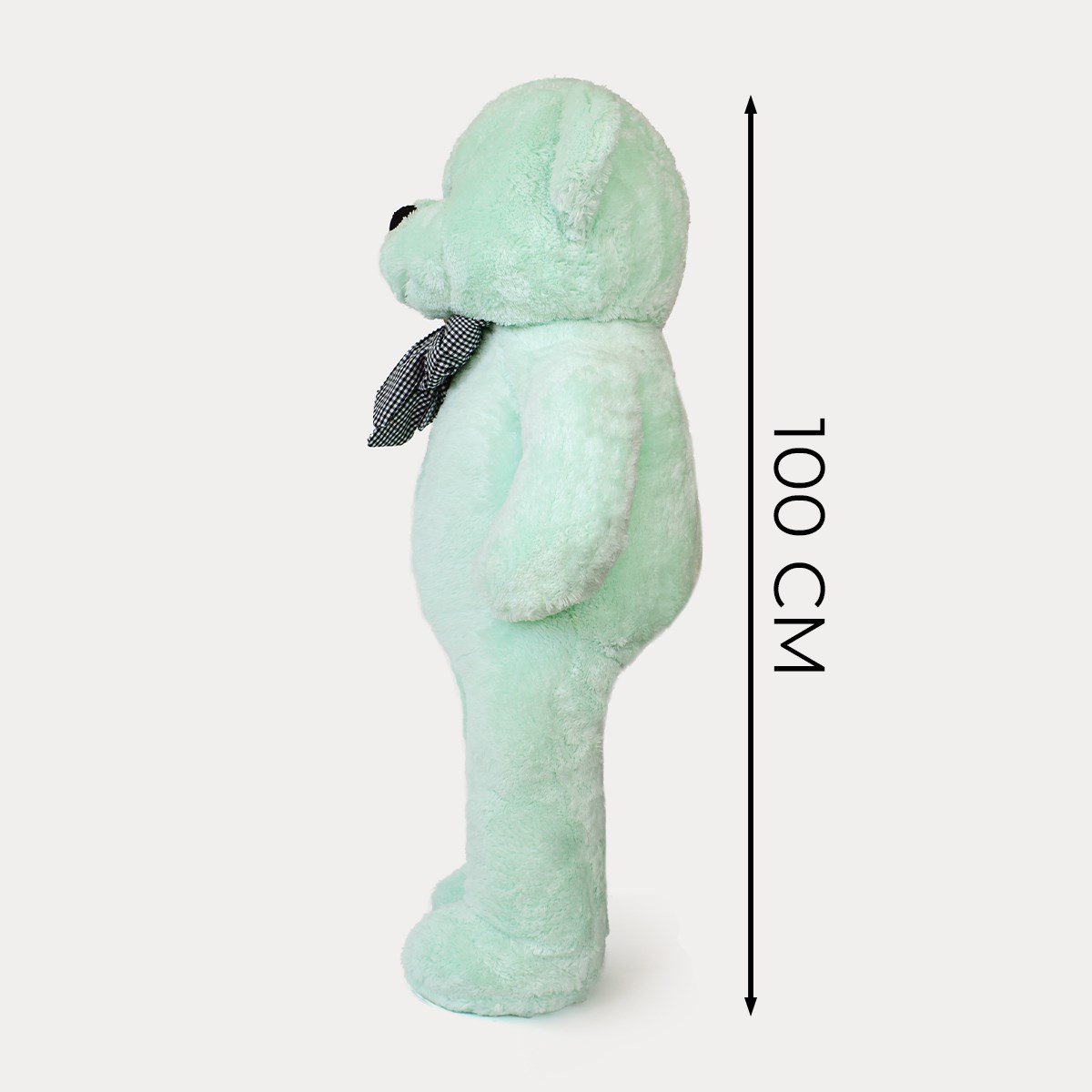 100 cm Mint Yeşili Premium Papyonlu Pelüş Ayıcık Pababo