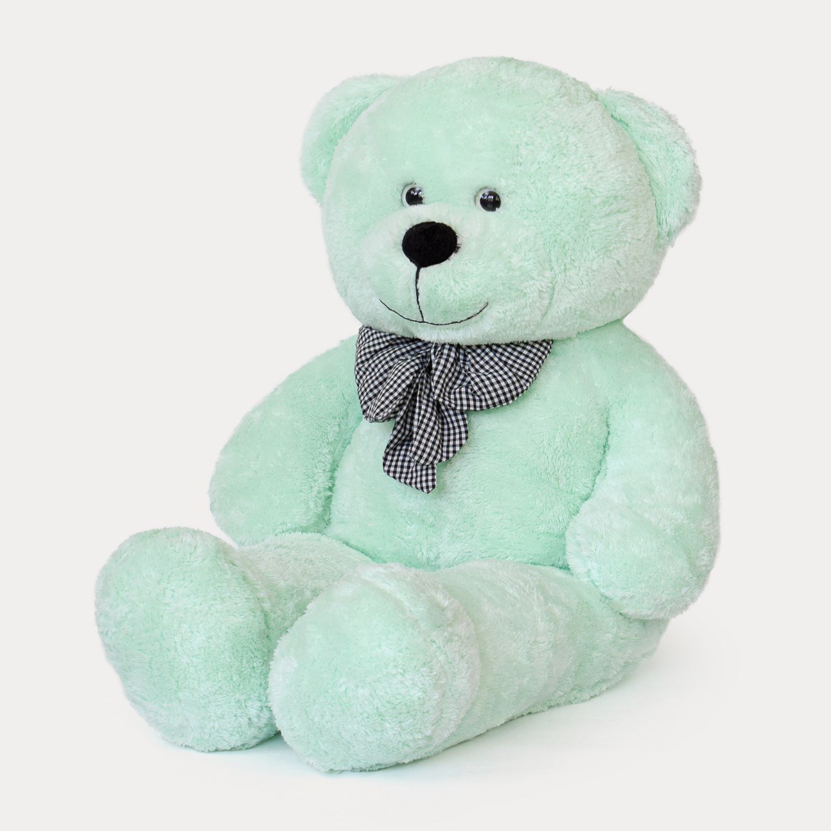 100 cm Mint Yeşili Premium Papyonlu Pelüş Ayıcık Pababo